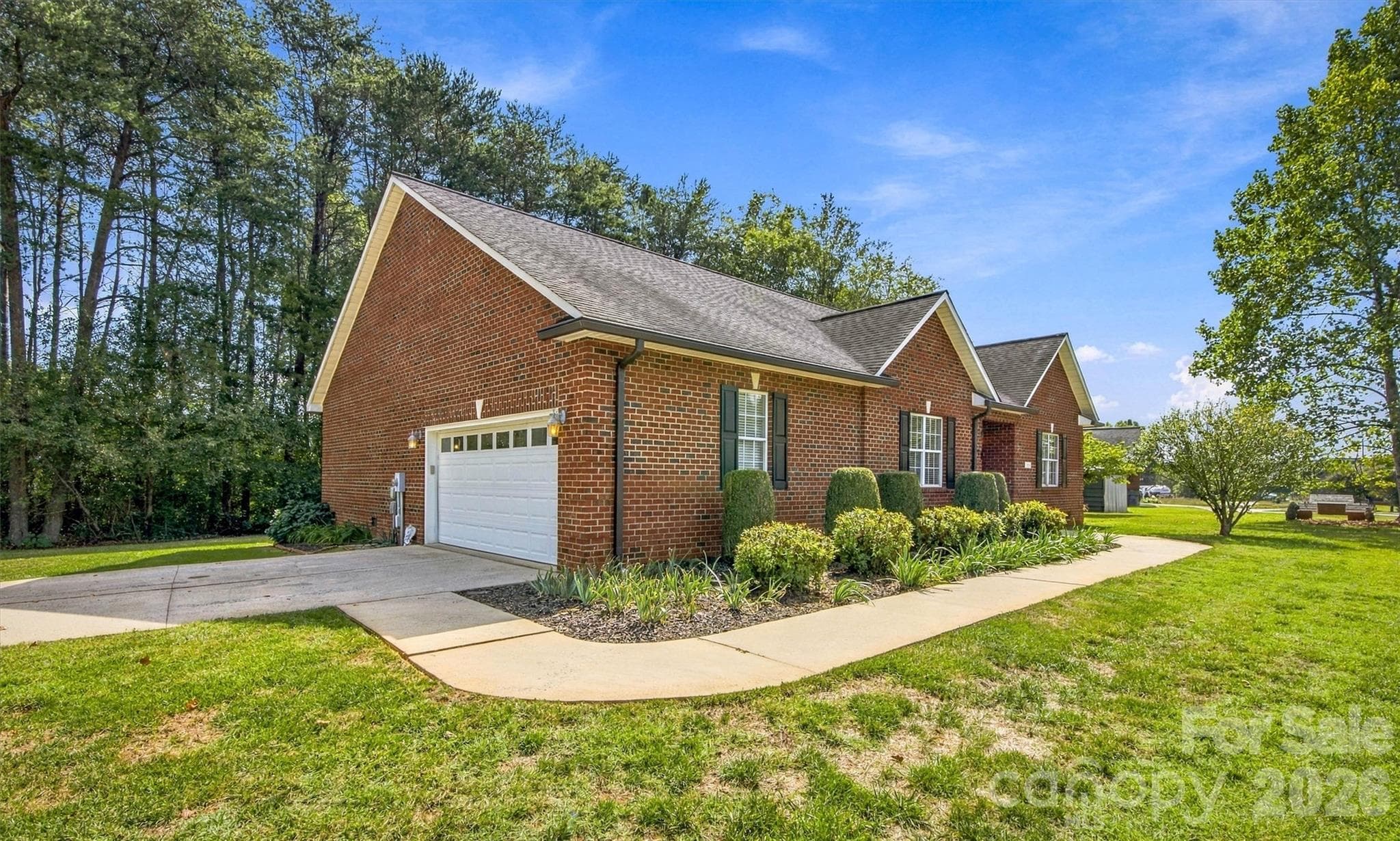 Focused Sidewalk View - 3656 Woodgreen Drive, Lincolnton