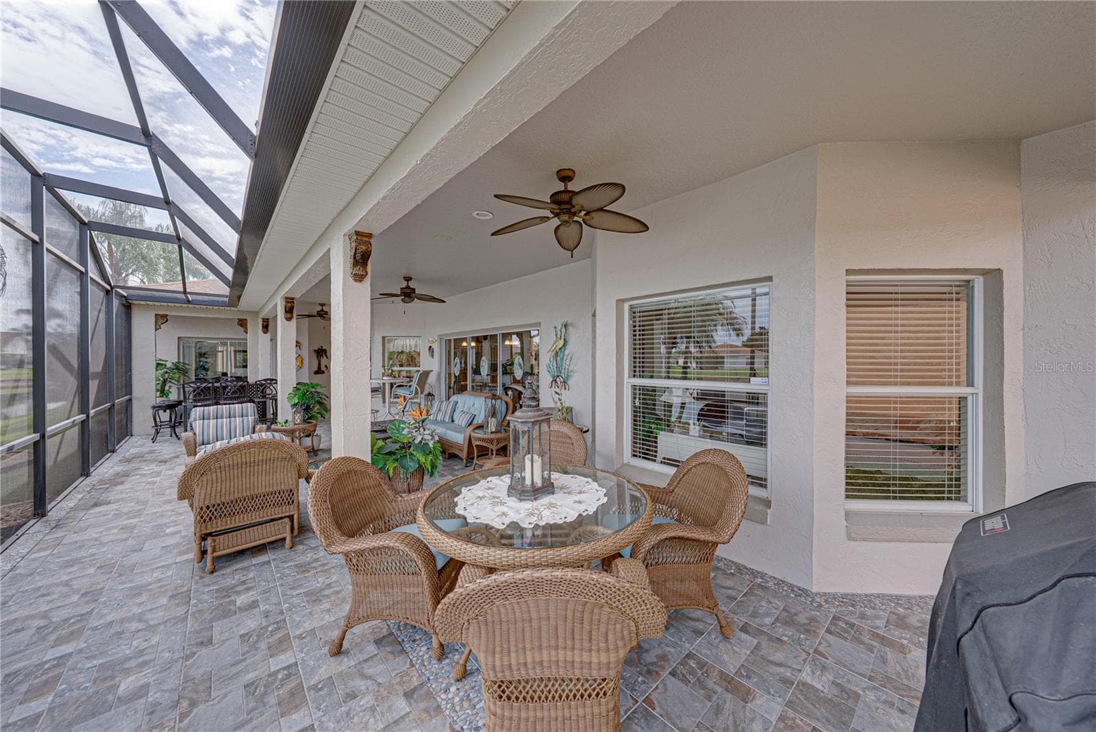 The expanded lanai is accessed from the living room and the 3rd bedroom. - 4232 DORNOCH DR, LAKE WALES
