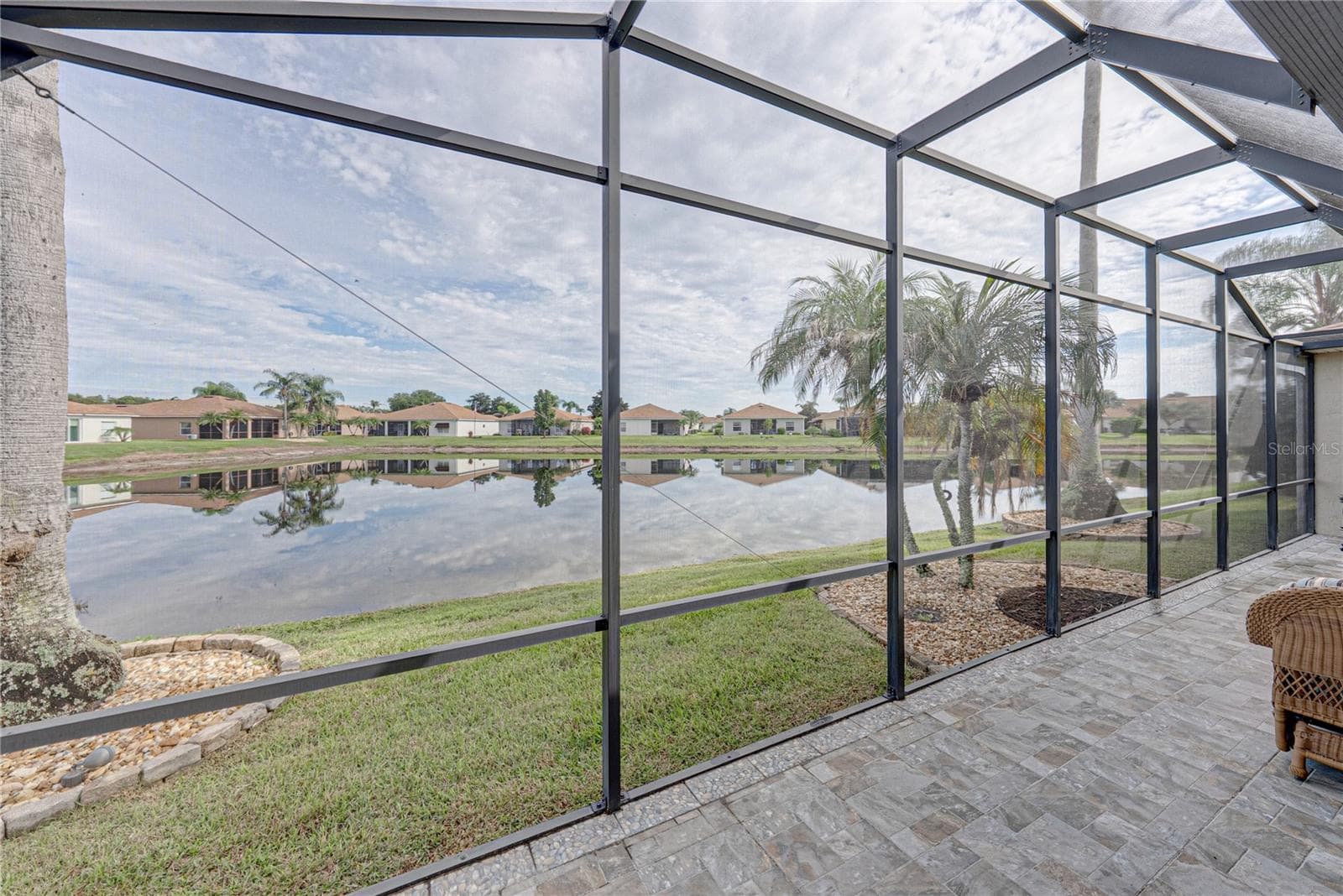 The view from the lanai is to the north, the perfect direction to increase the usability of this lanai. - 4232 DORNOCH DR, LAKE WALES