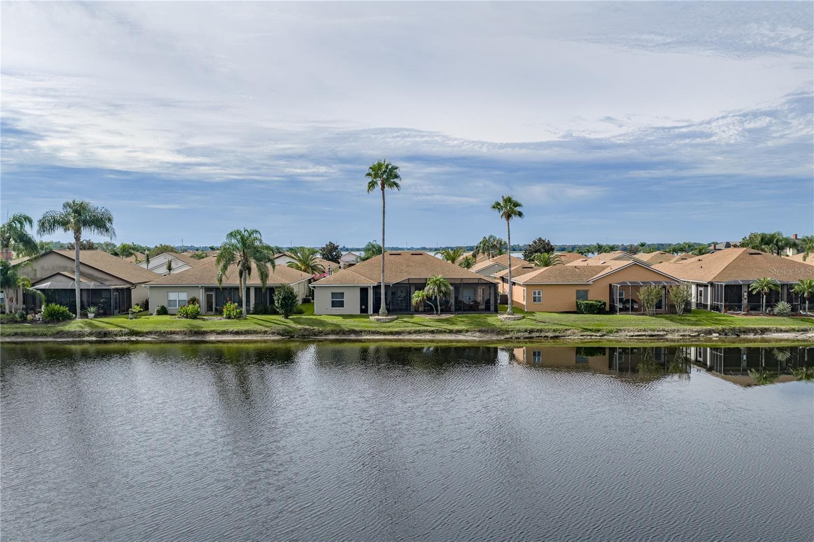 Having the pond behind the pond increases the privacy. - 4232 DORNOCH DR, LAKE WALES