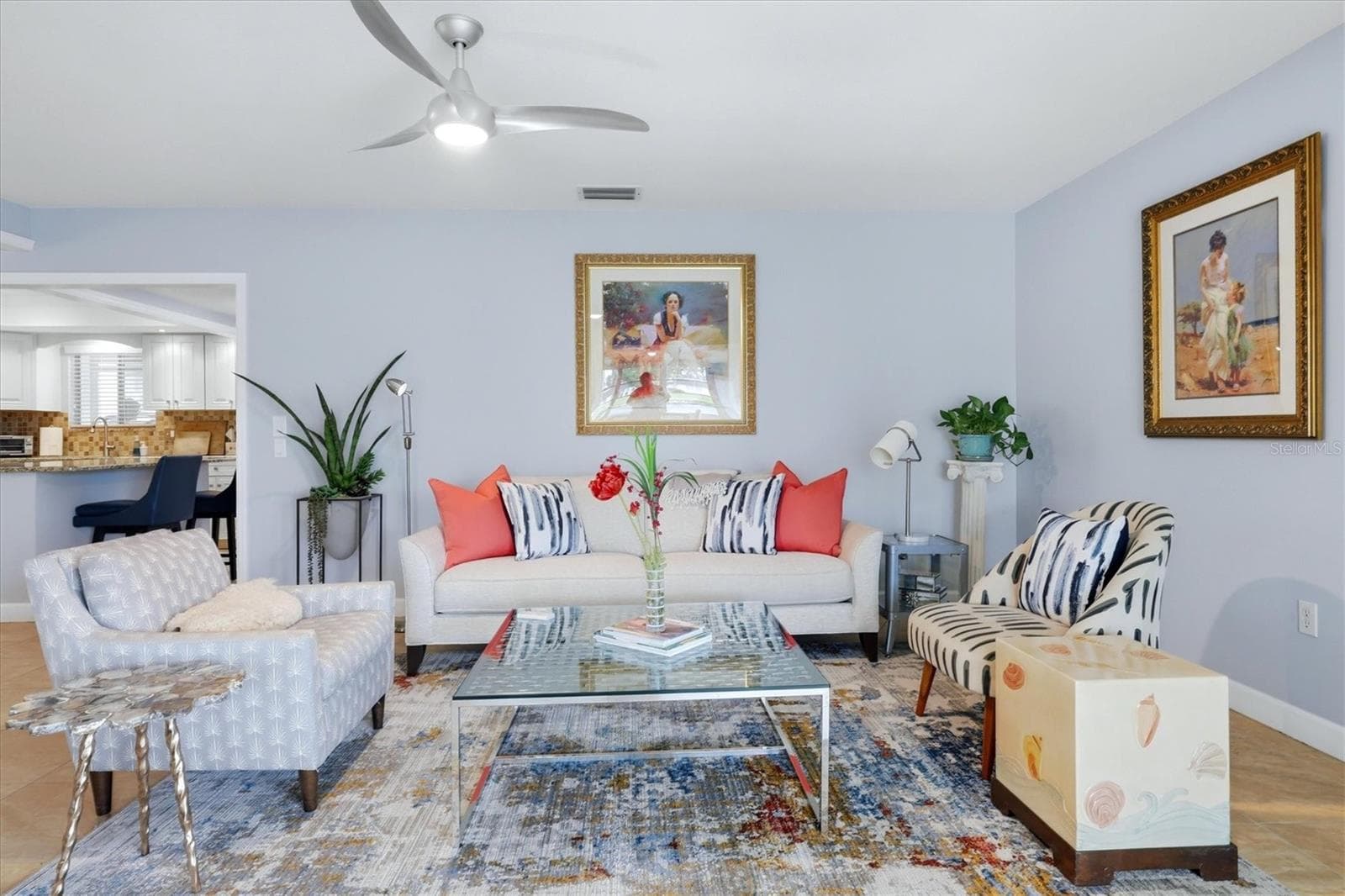 Living room - 3944 LAKESIDE RD #160, SARASOTA