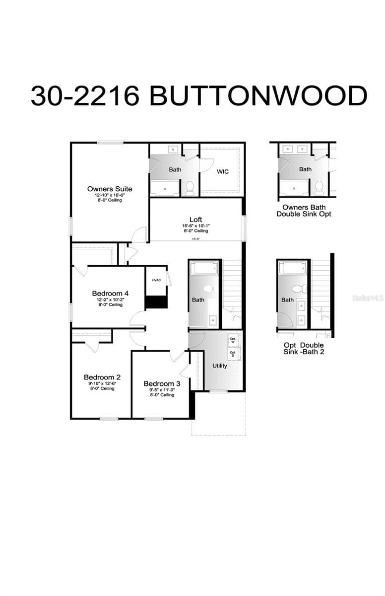 Buttonwood Floor Plan - Second Floor - 11403 LAKE LOUISA TERRACE, SARASOTA