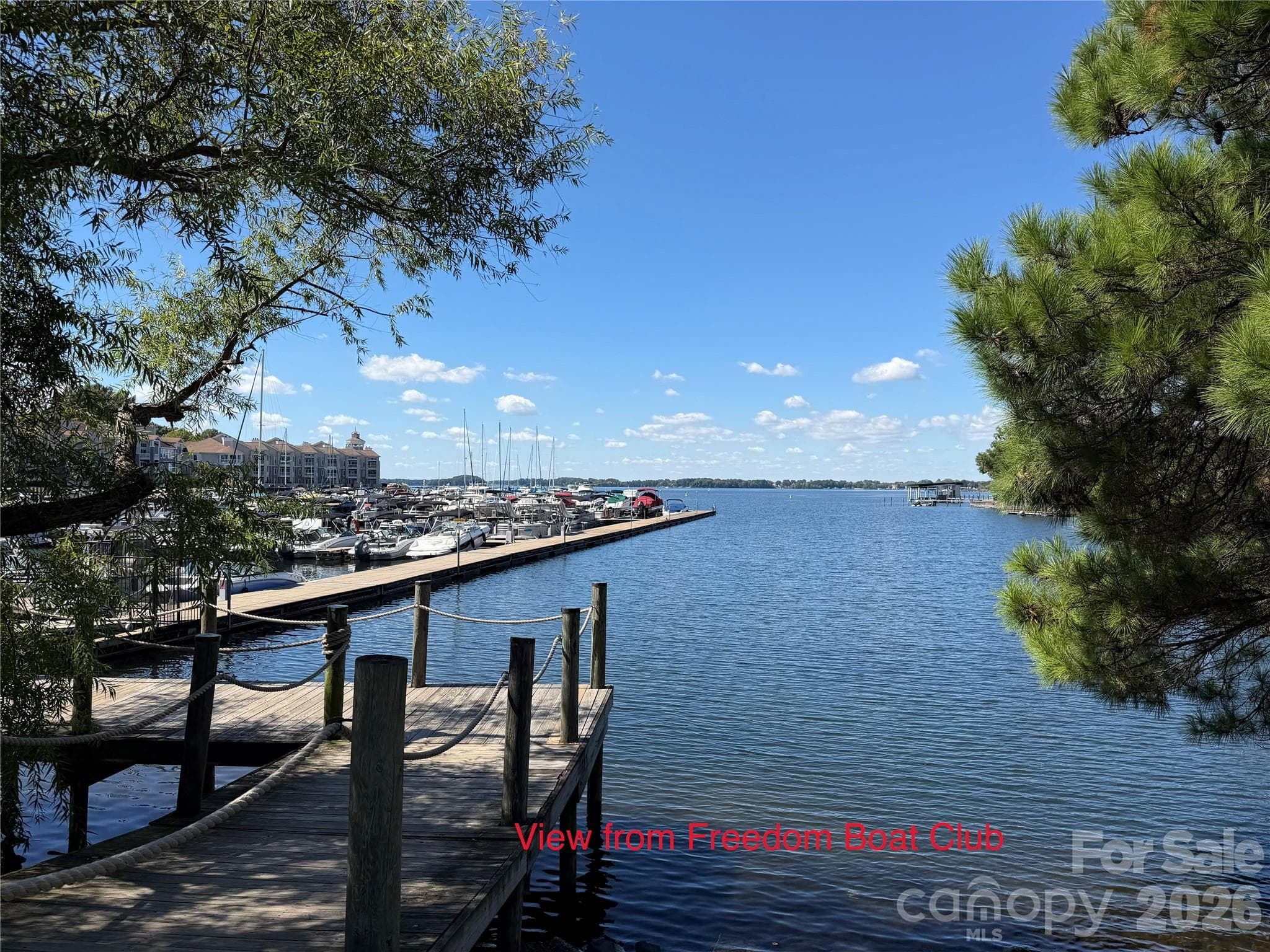 View from Freedom Boat Club - 17205 Asti Court, Cornelius