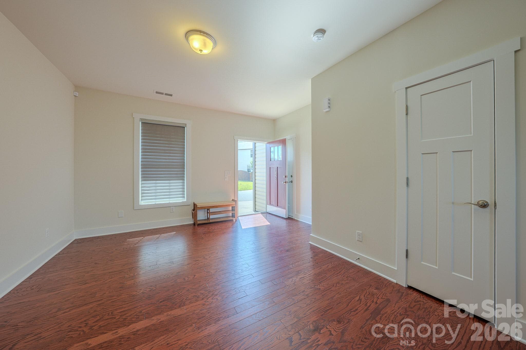 Living Room, door to right 1/2 bathroom - 623 Cardwell Lane, Fletcher