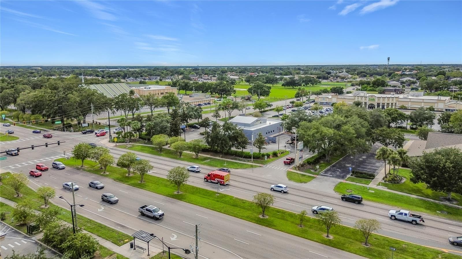 Aerial view of nearby commercial areas. - 1106 SPRING MEADOW DR, KISSIMMEE