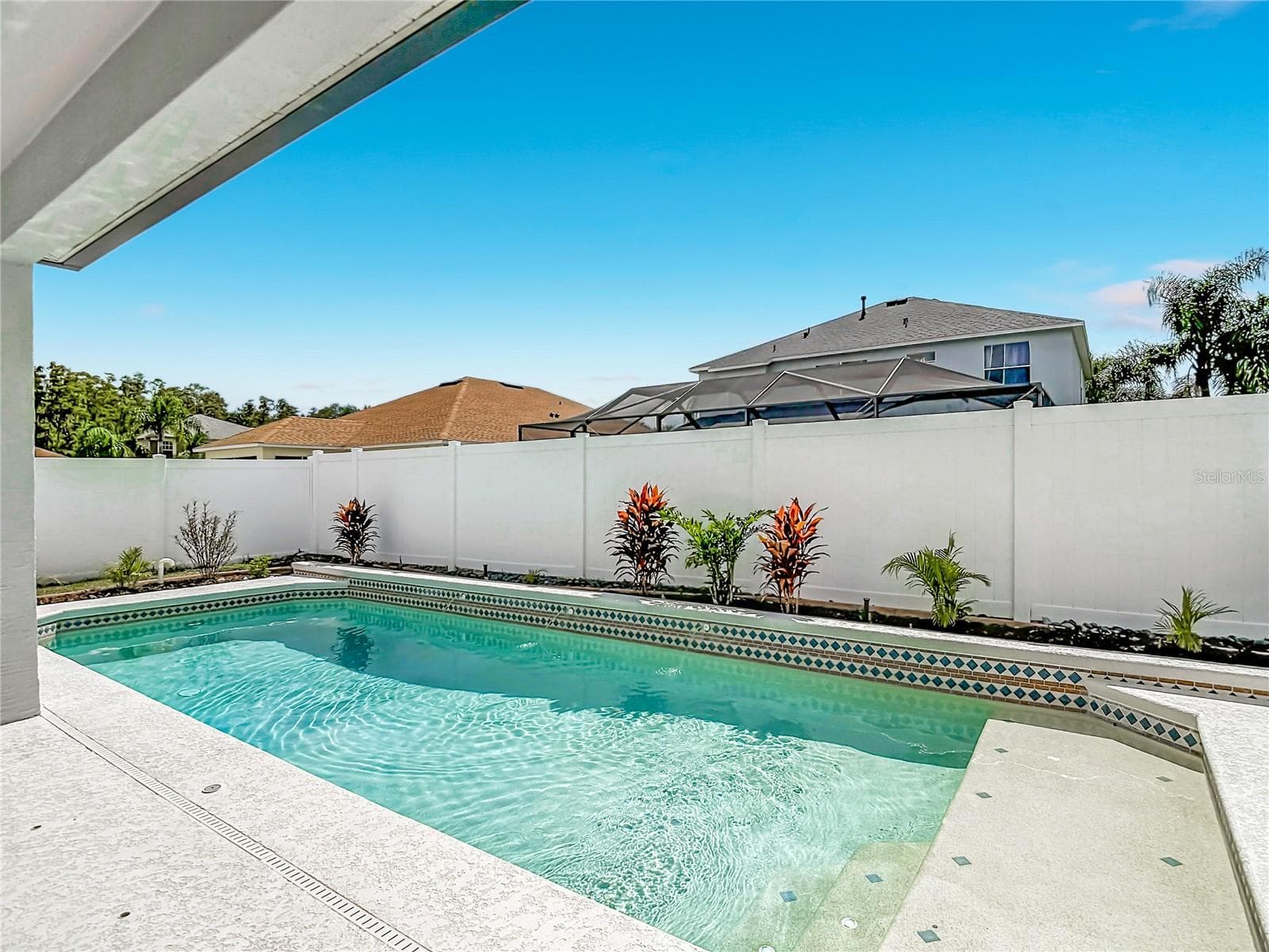 Outdoor Living Space and Pool Area - 18316 CYPRESS HAVEN DR, TAMPA