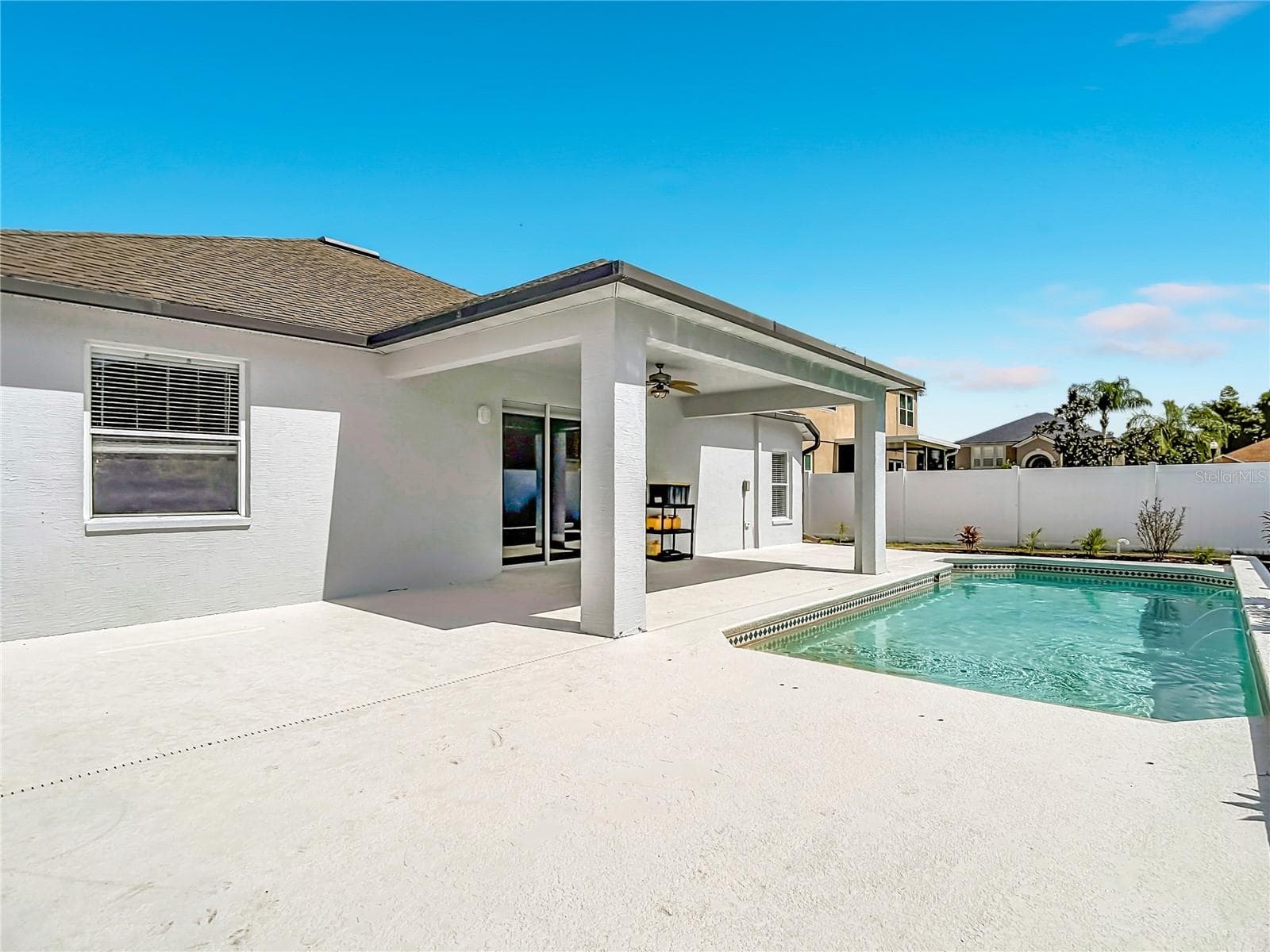 Outdoor Living Space and Pool Area - 18316 CYPRESS HAVEN DR, TAMPA