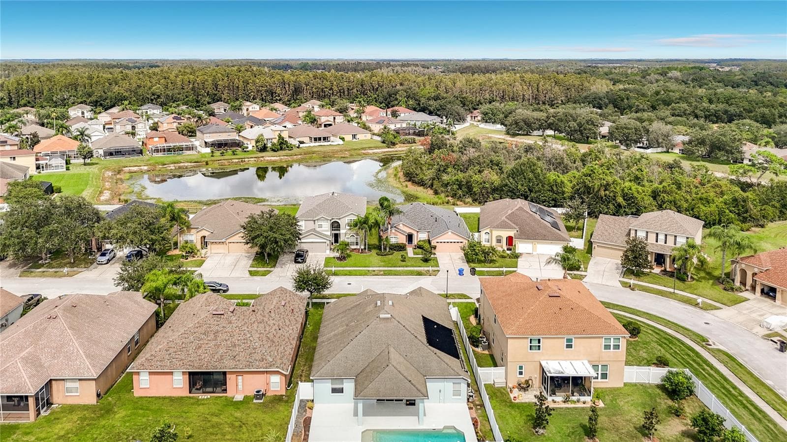 Aerial View Northeast - 18316 CYPRESS HAVEN DR, TAMPA