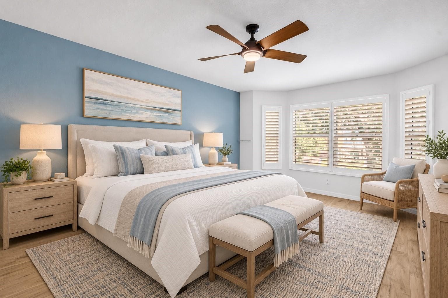 Virtually Staged: Primary Bedroom - 350 2ND ST N #6, ST PETERSBURG