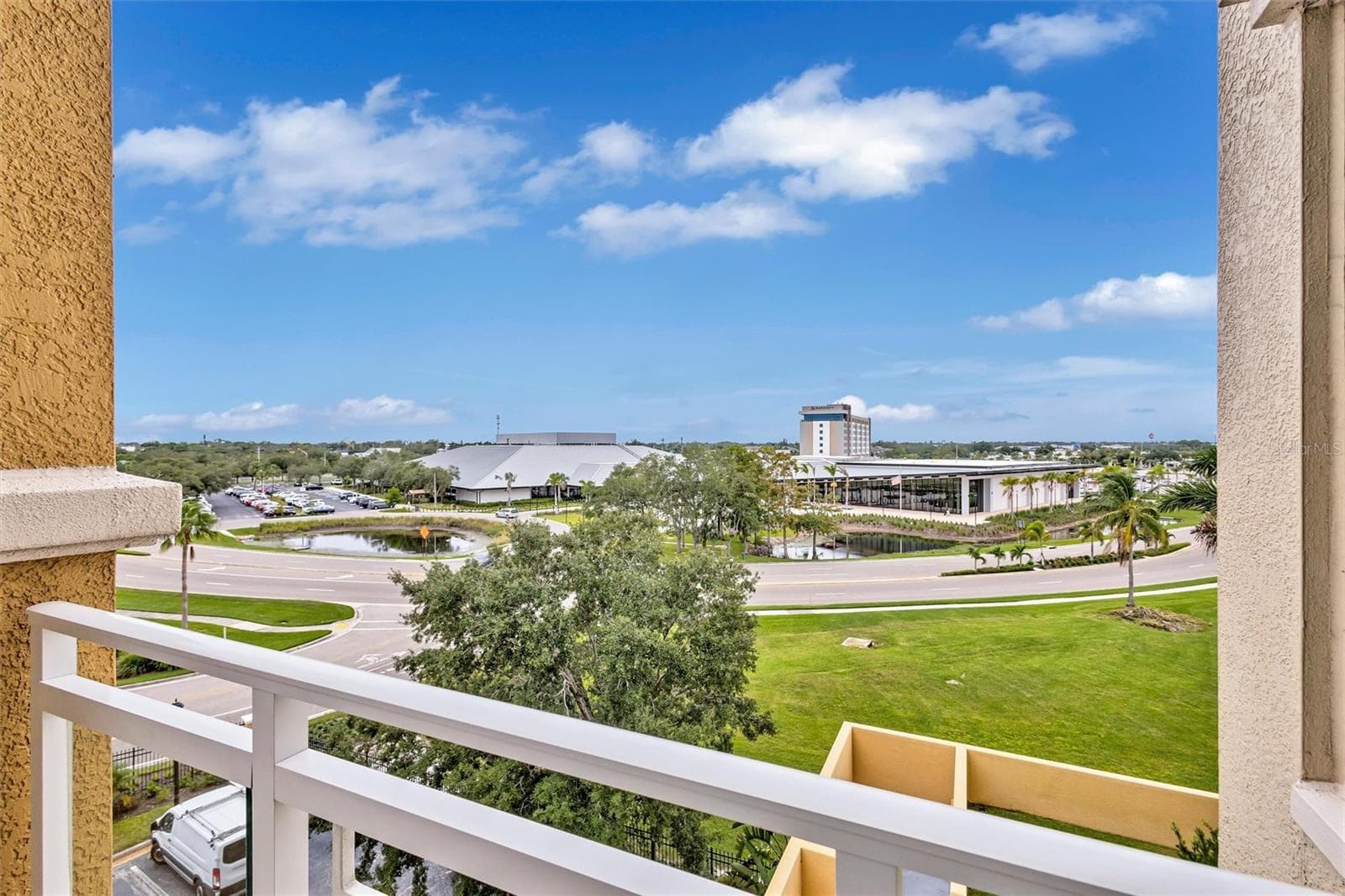 View of Convention Center from Balcony - 140 RIVIERA DUNES WAY #306, PALMETTO