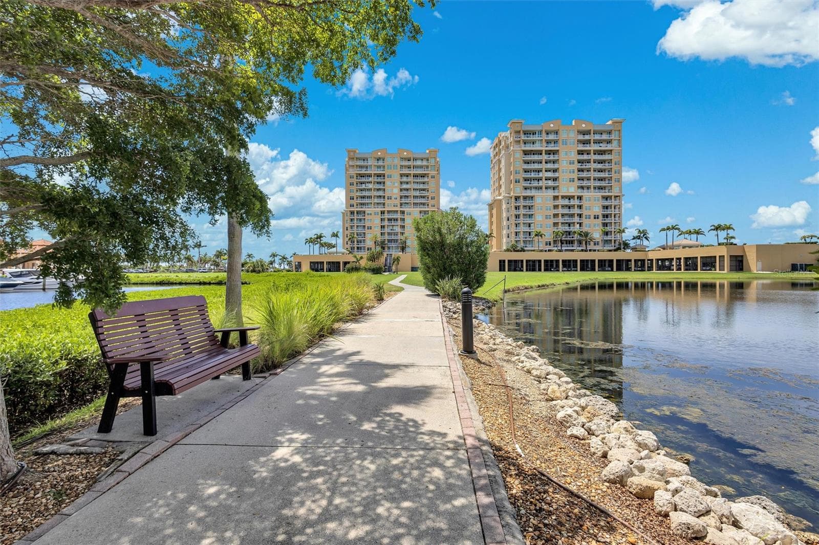View from the back of the building - 140 RIVIERA DUNES WAY #306, PALMETTO