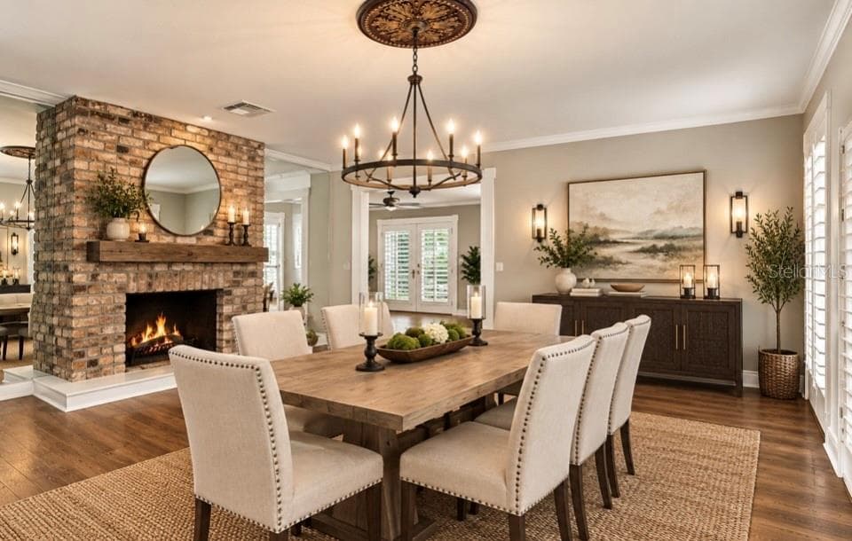 Dining Rm / AI Staged - 11626 CARROLLWOOD DR, TAMPA