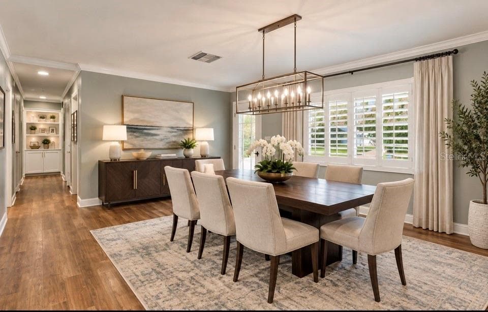 Dining Rm / AI Staged - 11626 CARROLLWOOD DR, TAMPA