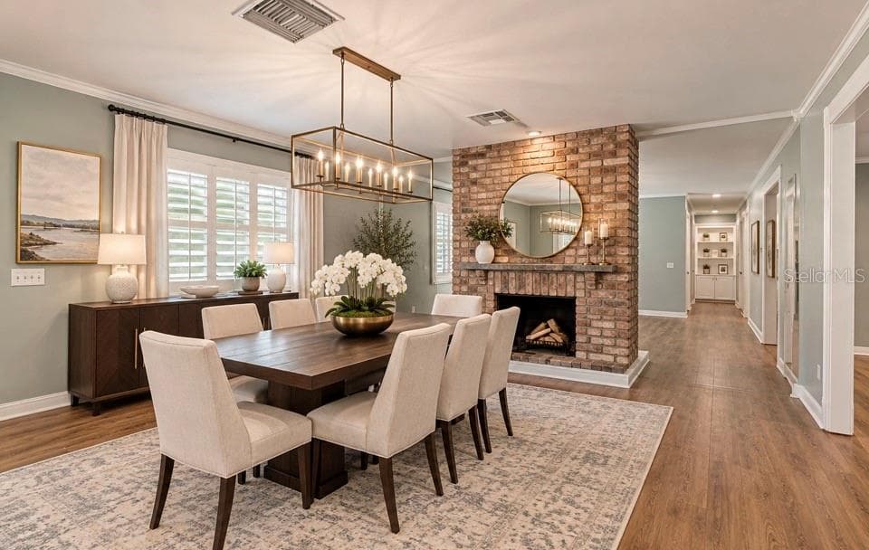 Dining Rm / AI Staged - 11626 CARROLLWOOD DR, TAMPA