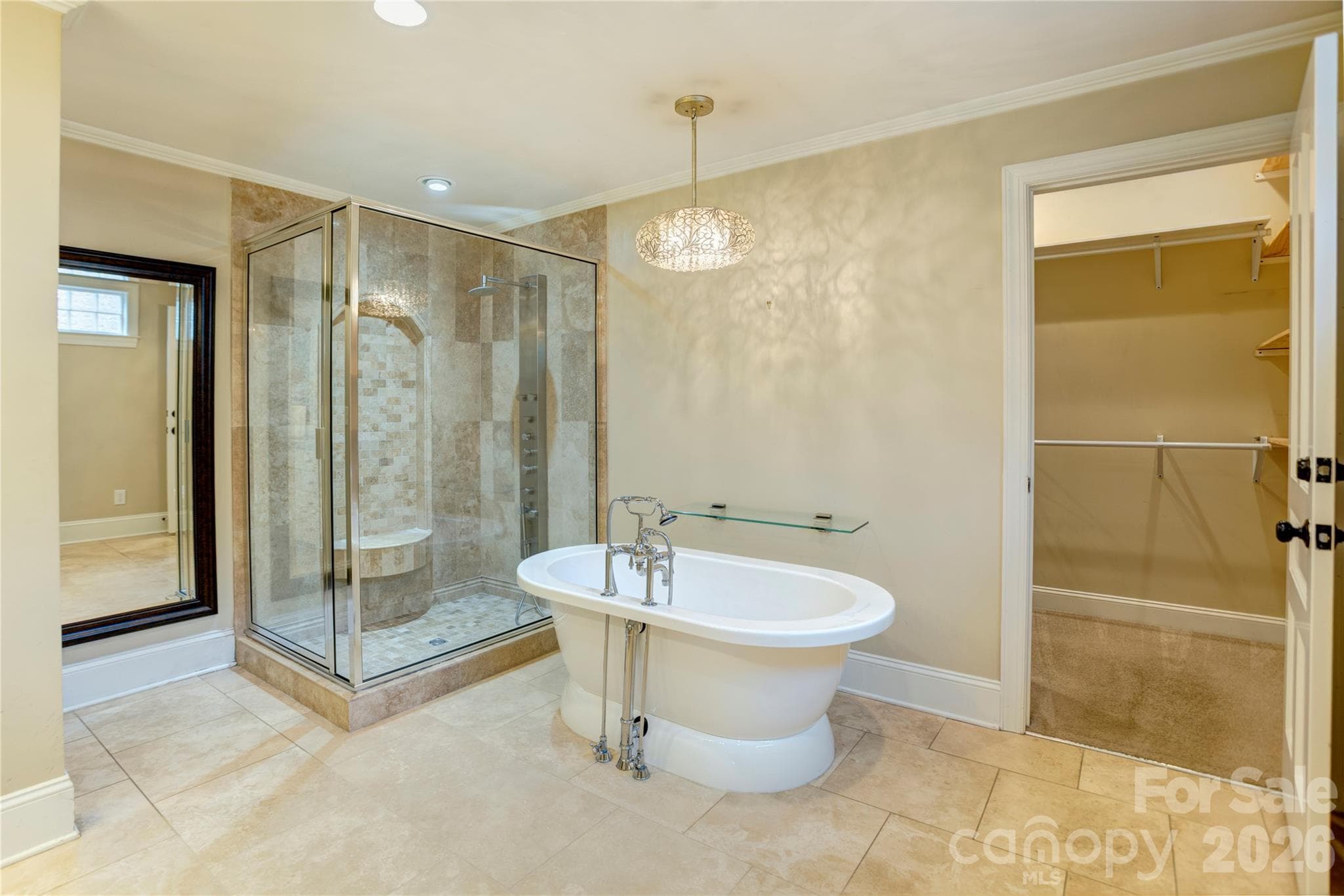 Primary bathroom with a custom walk in closet - 30 Georgia Street NW, Concord