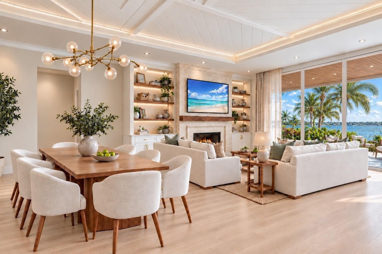 Dining area. Virtually staged. - 1386 TANGIER WAY, SARASOTA