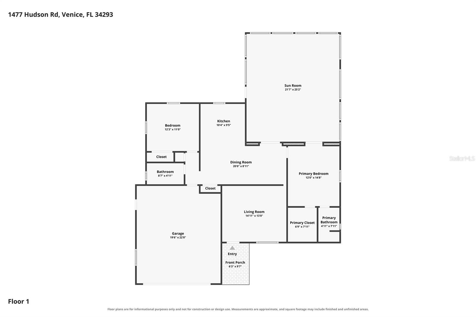 Floorplan - 1477 HUDSON RD, VENICE