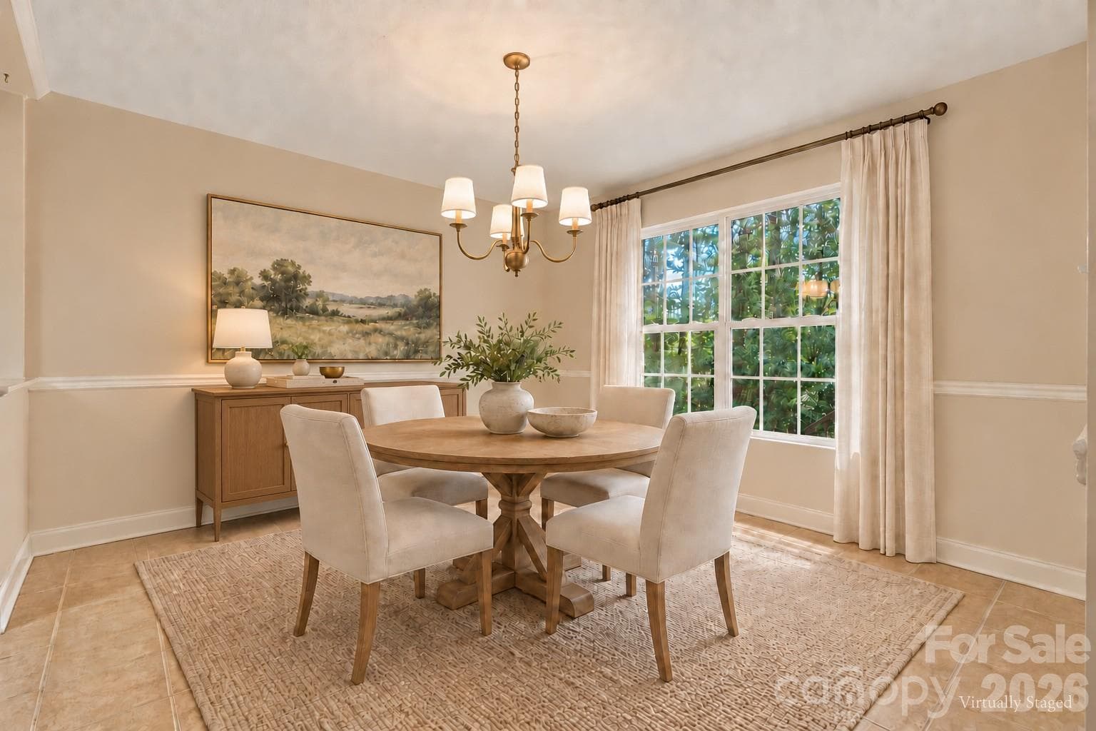 Virtually Staged Casual Dining - 3656 Woodgreen Drive, Lincolnton