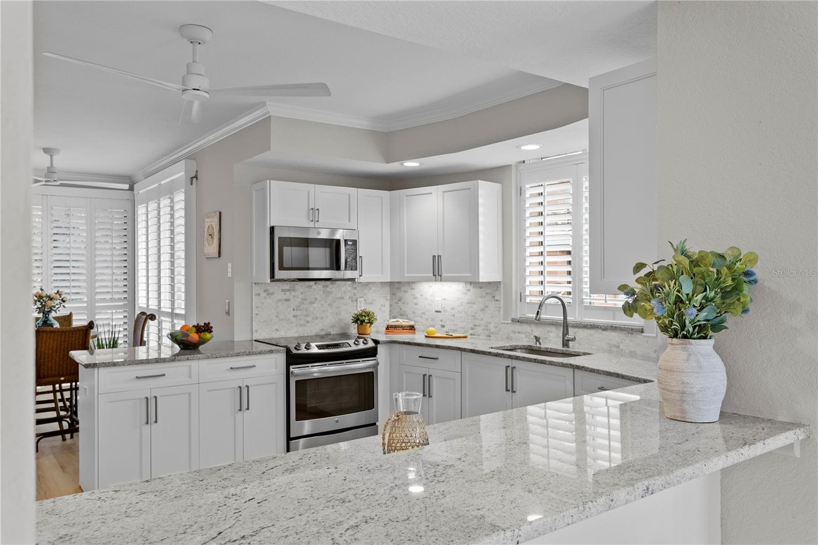 Kitchen Area from Counter Bar - 4961 BACOPA LN S #201, ST PETERSBURG