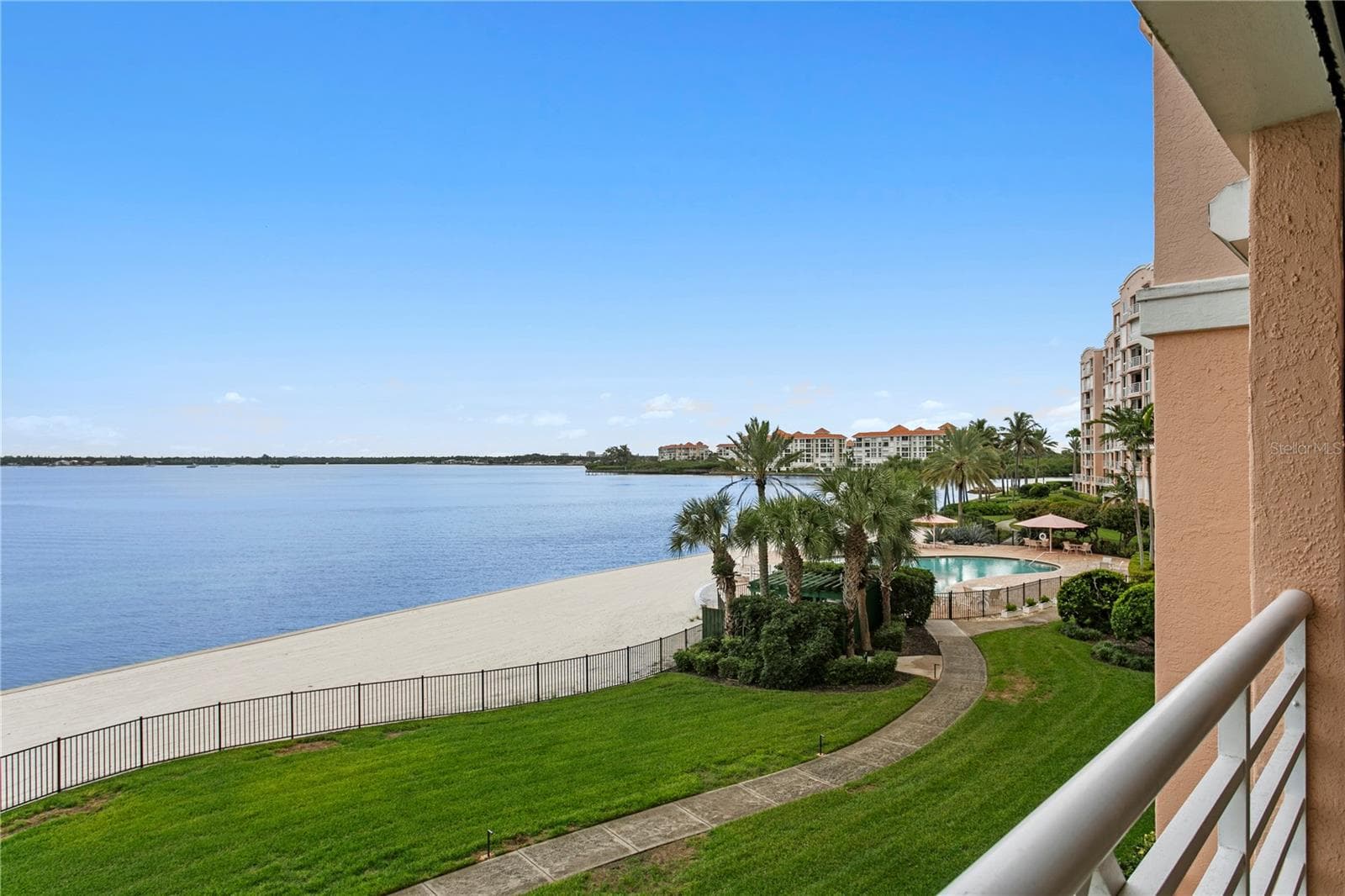 East View towards 2nd Pool Area and Private Beach - 4961 BACOPA LN S #201, ST PETERSBURG