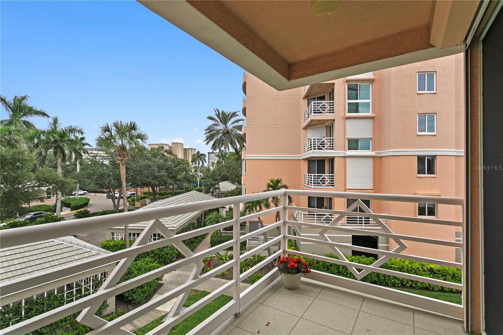 South Veranda from Guest Bedroom - 4961 BACOPA LN S #201, ST PETERSBURG