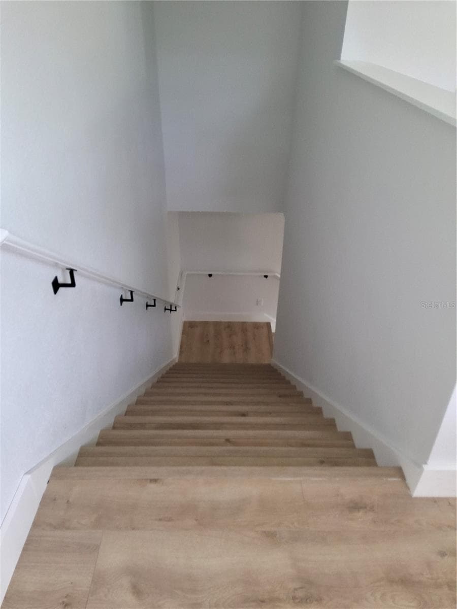 Stairs down from 2nd story - 383 GEORGIA AVE, CRYSTAL BEACH