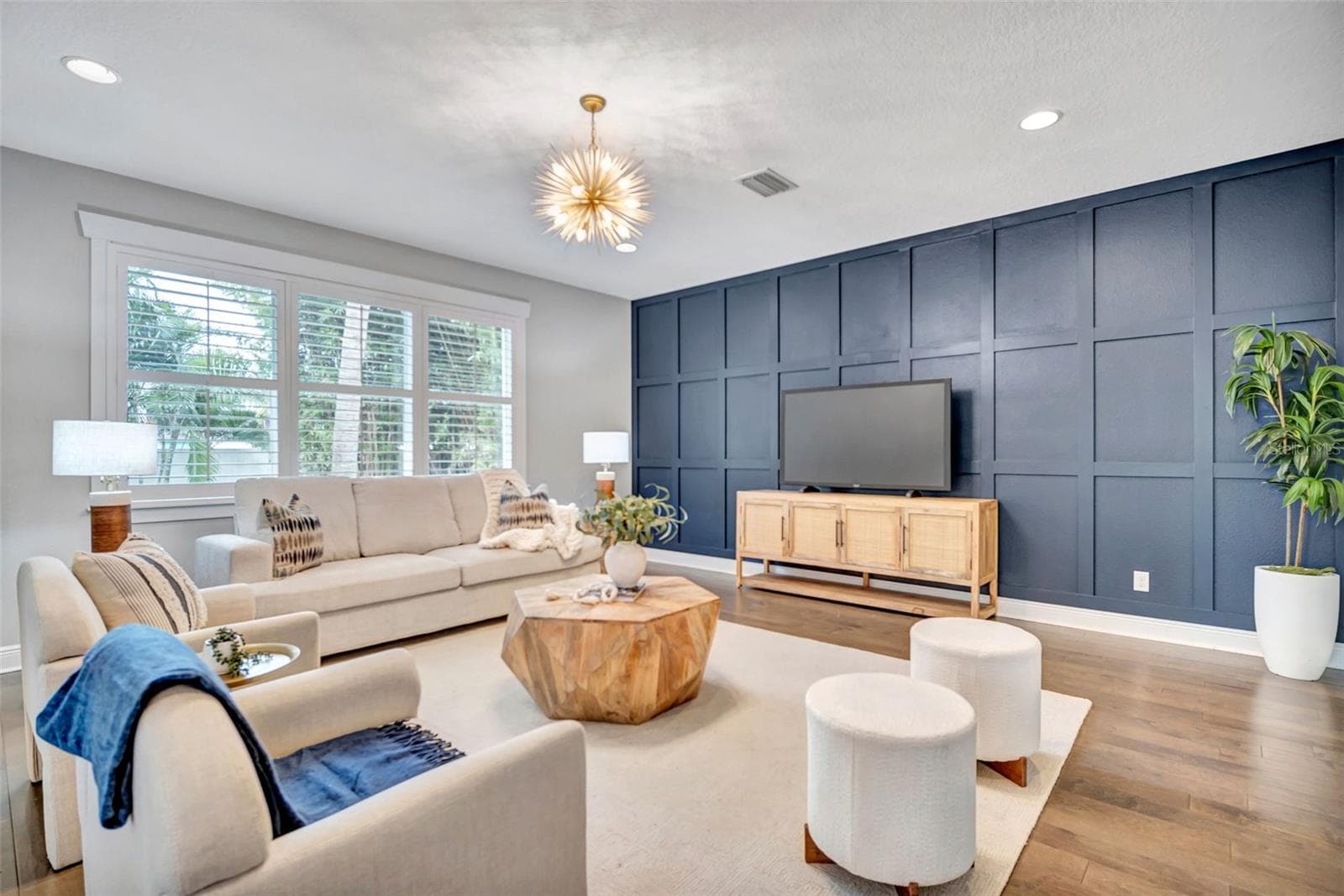 Livingroom Staged - 3615 W RENELLIE CIR, TAMPA