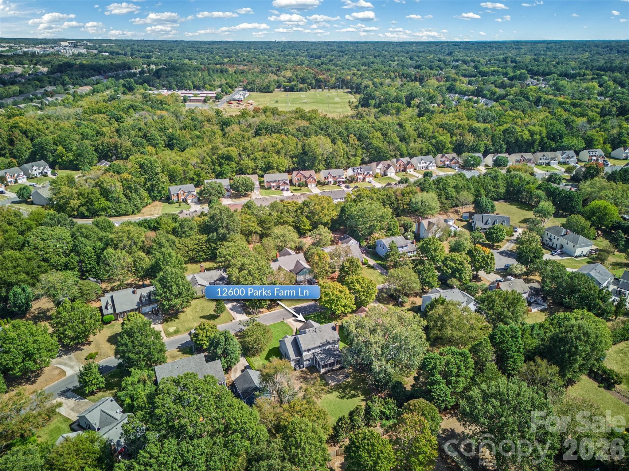 Aerial - 12600 Parks Farm Lane, Charlotte