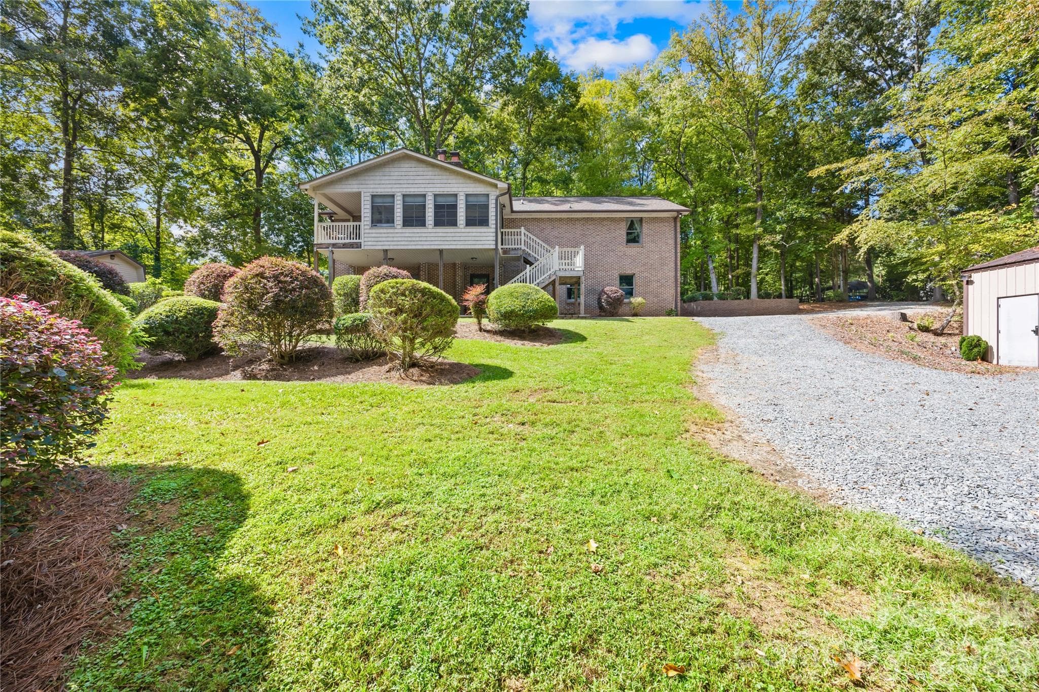 view from the creek - 16208 Deepwood Place, Indian Trail