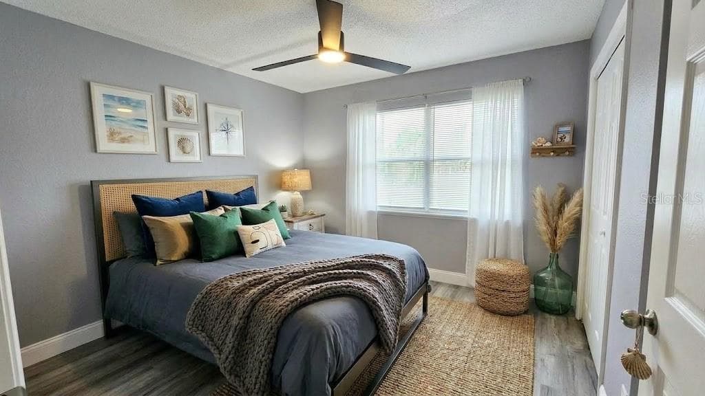 Bedroom 1 Virtually Staged - 111 145TH AVE E #4, MADEIRA BEACH