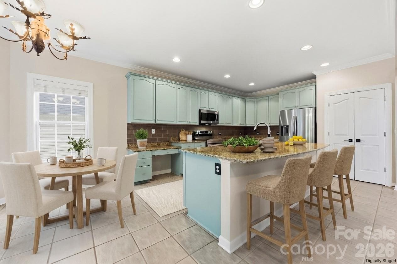 Kitchen Virtually Staged - 6326 Stephens Grove Lane, Huntersville