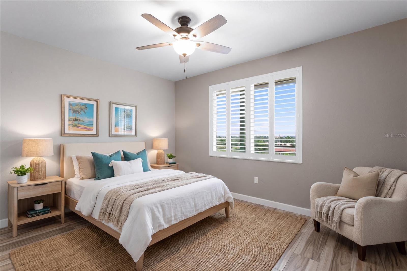 Staged Guest Bedroom - 4717 DOLPHIN CAY LN S #503, ST PETERSBURG