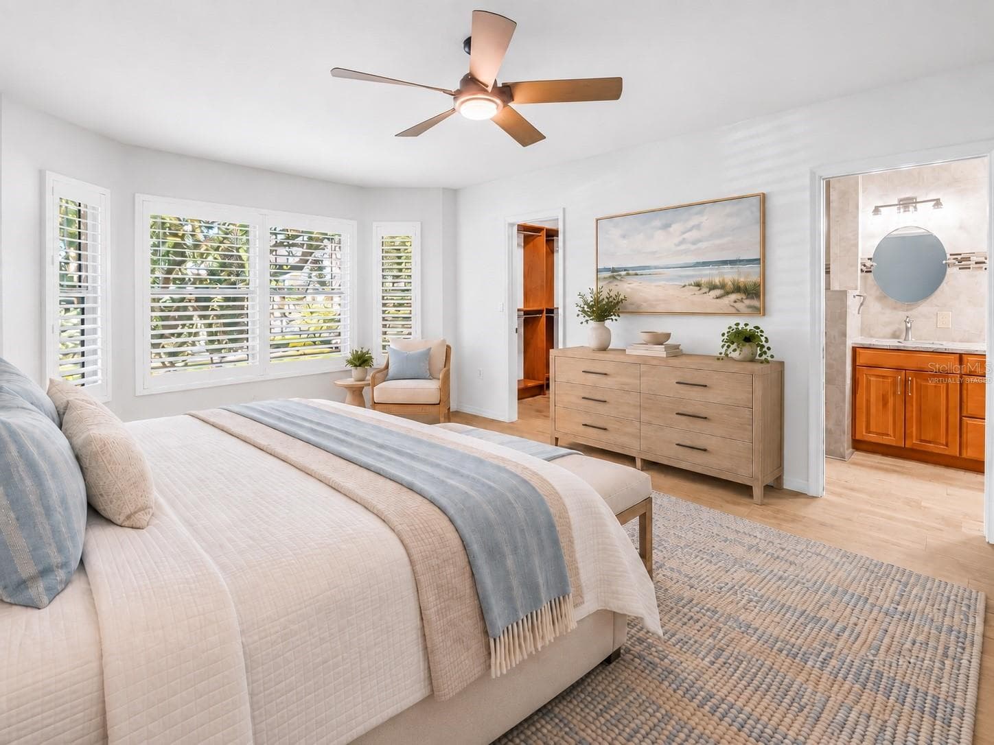Virtually Staged: Primary Bedroom - 350 2ND ST N #6, ST PETERSBURG