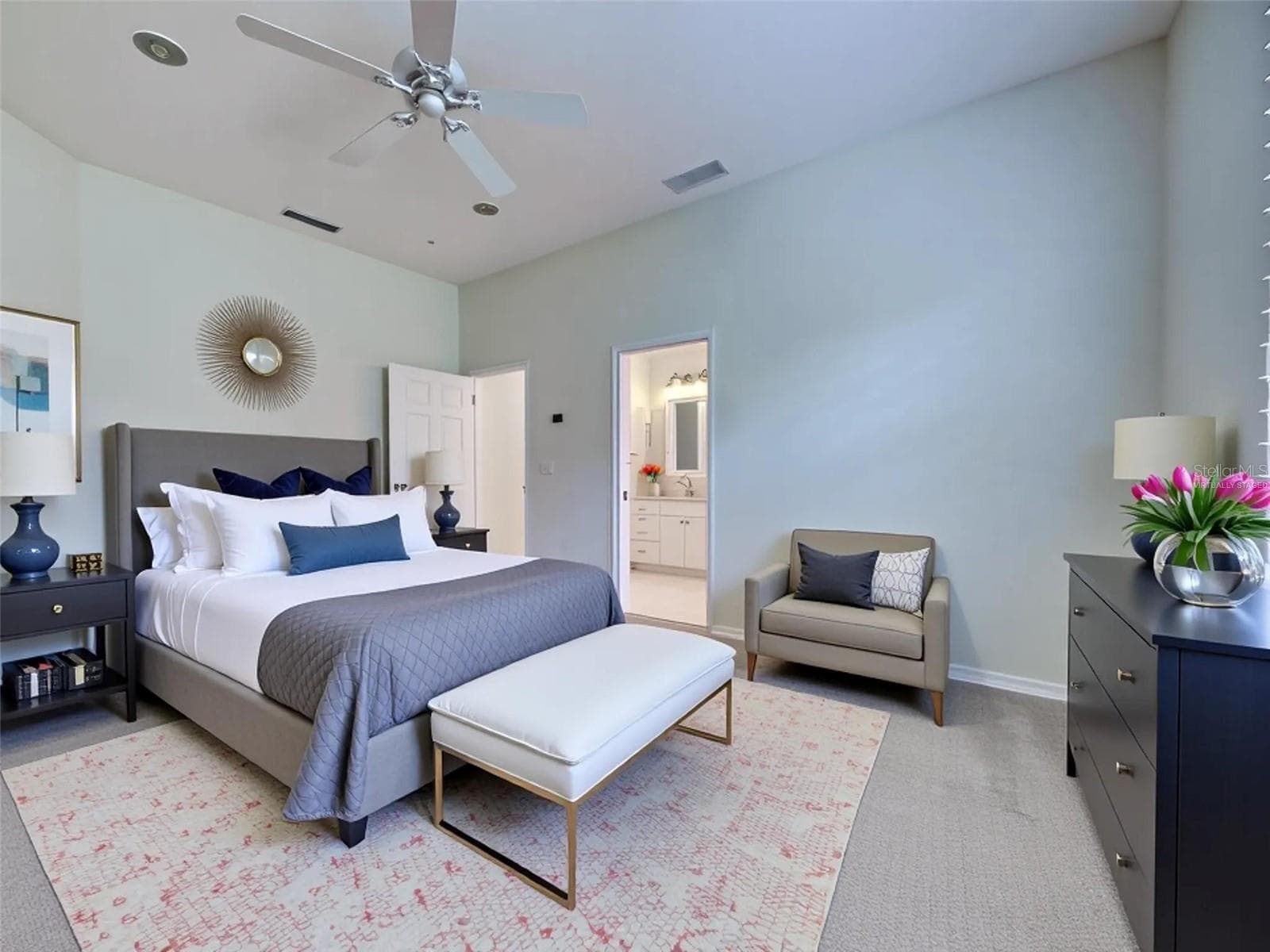 Virtually staged 2nd ensuite bedroom. - 692 EGRET WALK LN, VENICE