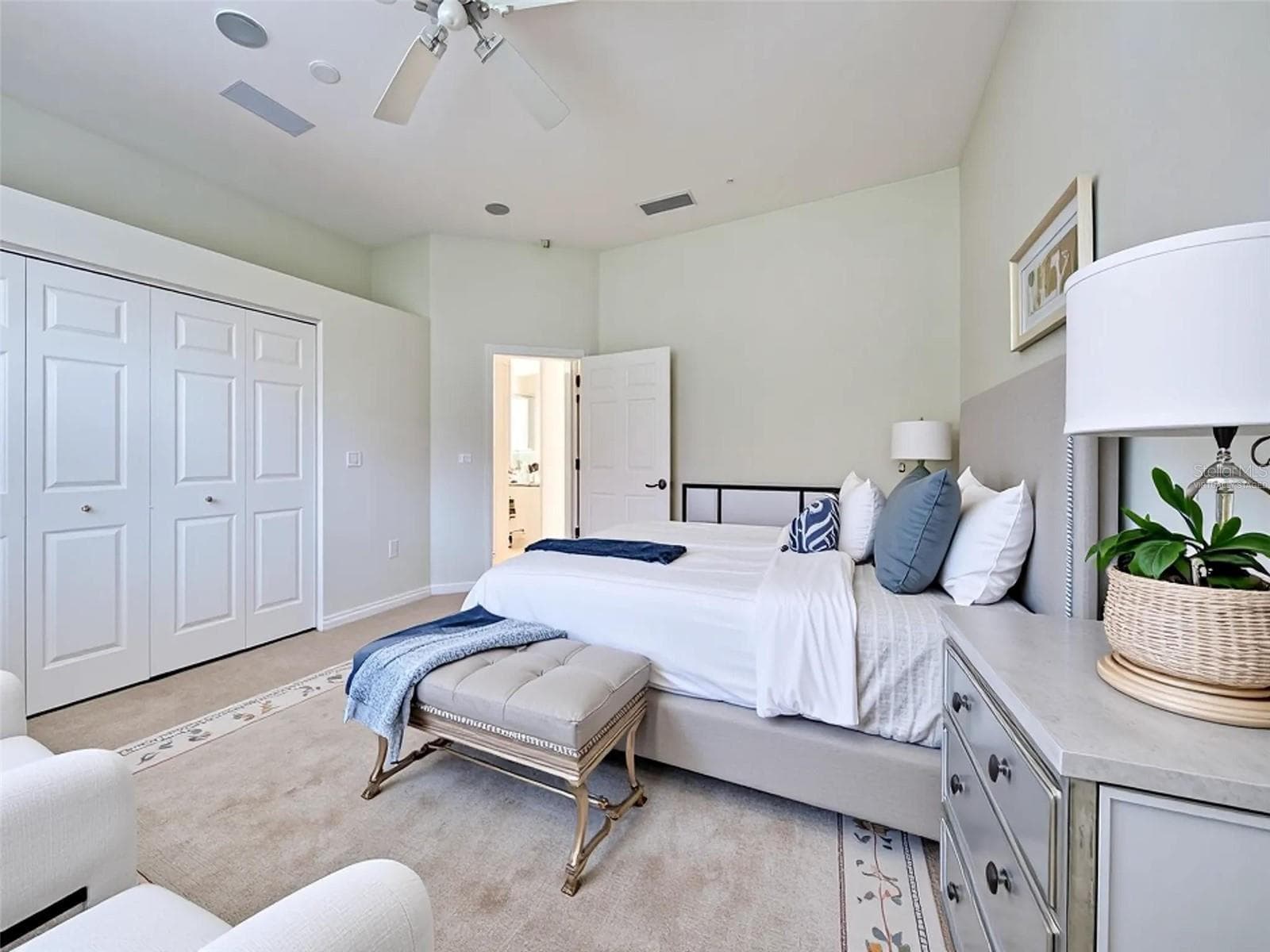 Virtually staged 3rd bedroom with large closet. - 692 EGRET WALK LN, VENICE