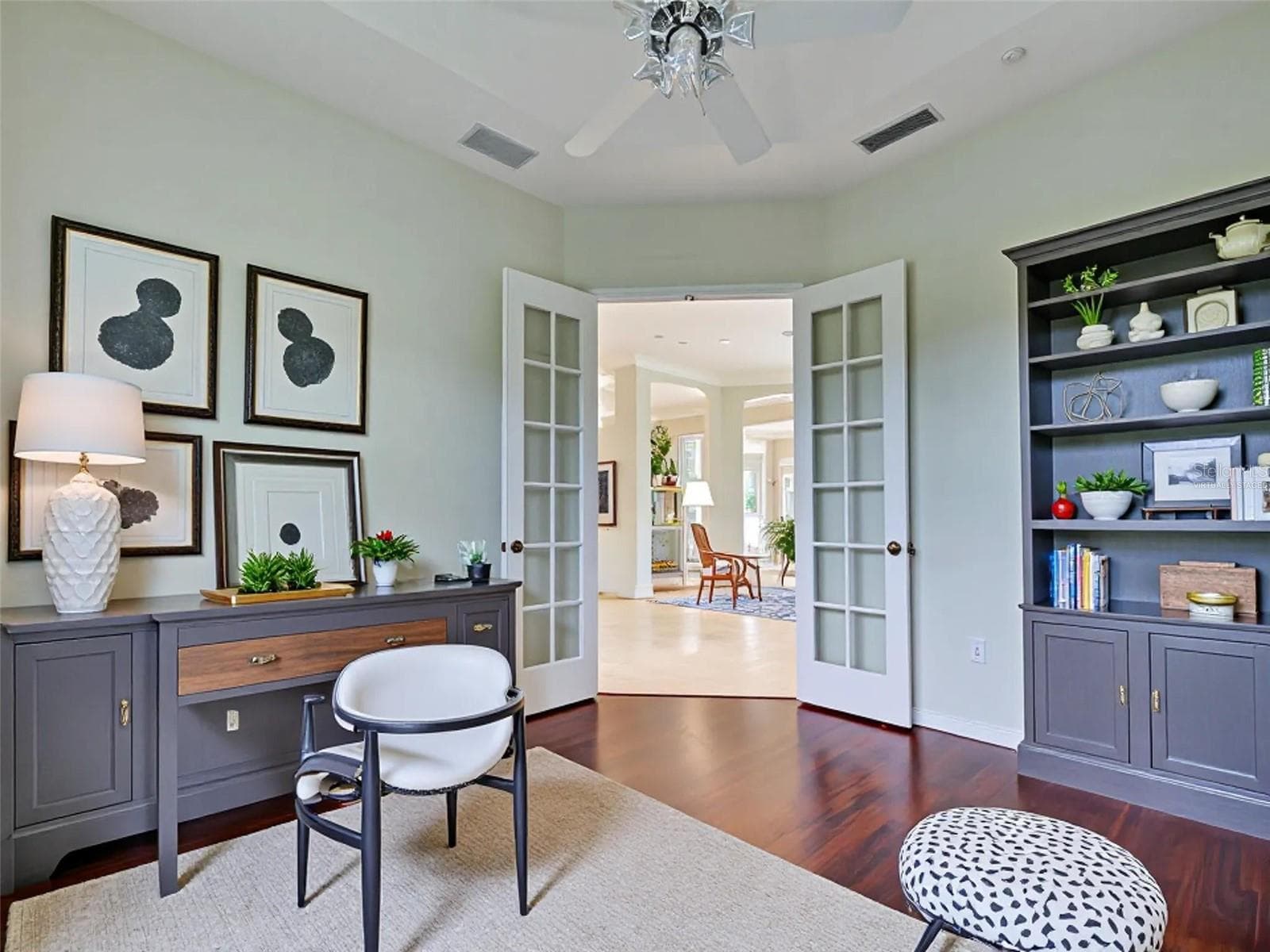 Virtually staged office is large enough to be used as 4th bedroom. - 692 EGRET WALK LN, VENICE