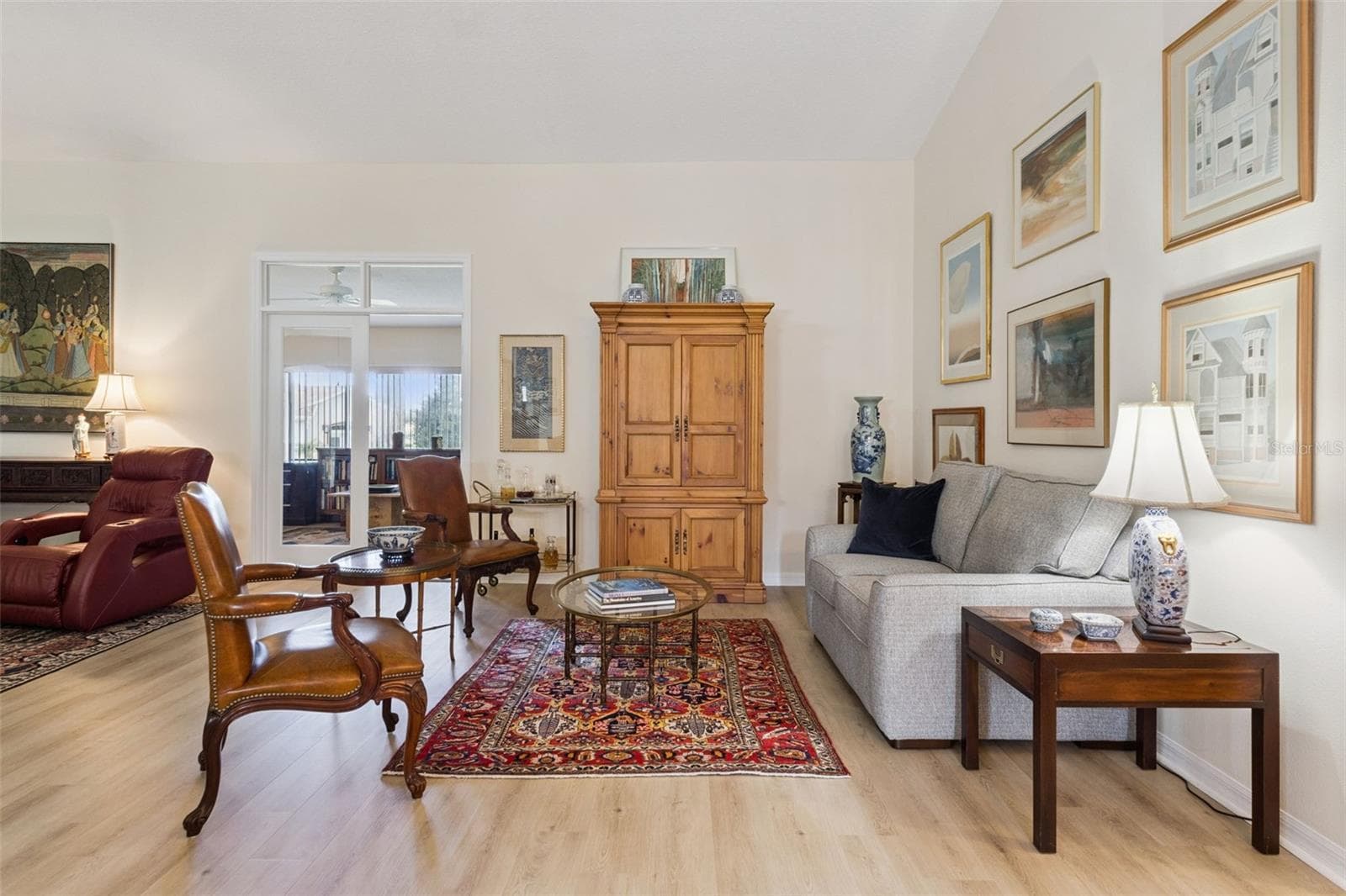 View of the LIVING ROOM FROM ENTRY - 21736 PRINCESS GRACE CT, LEESBURG