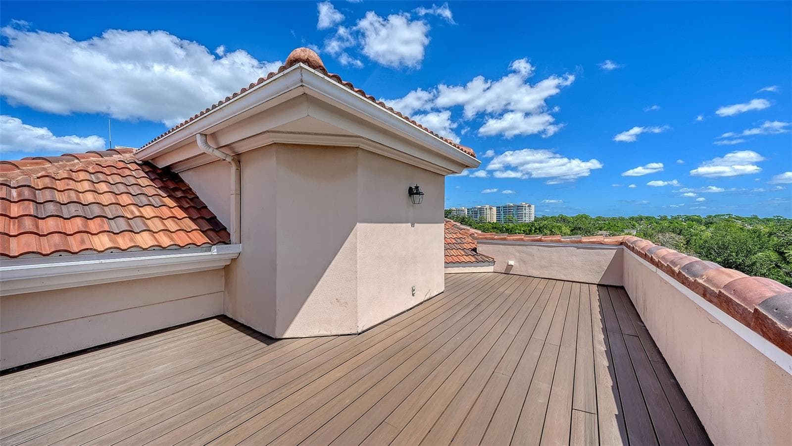 Enjoy open skies, bay breezes and a spectacular perspective from the home's rooftop terrace. - 168 COASTAL HAMMOCK CT, OSPREY