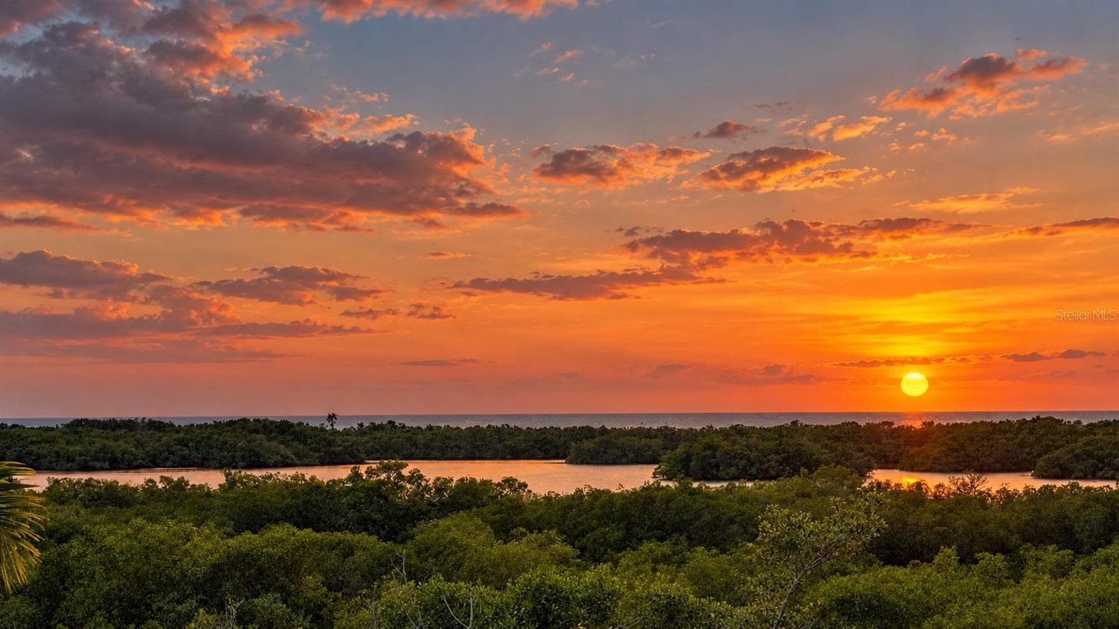 Panoramic rooftop views provide a spectacular vantage point for sunsets over Little Sarasota Bay. - 168 COASTAL HAMMOCK CT, OSPREY