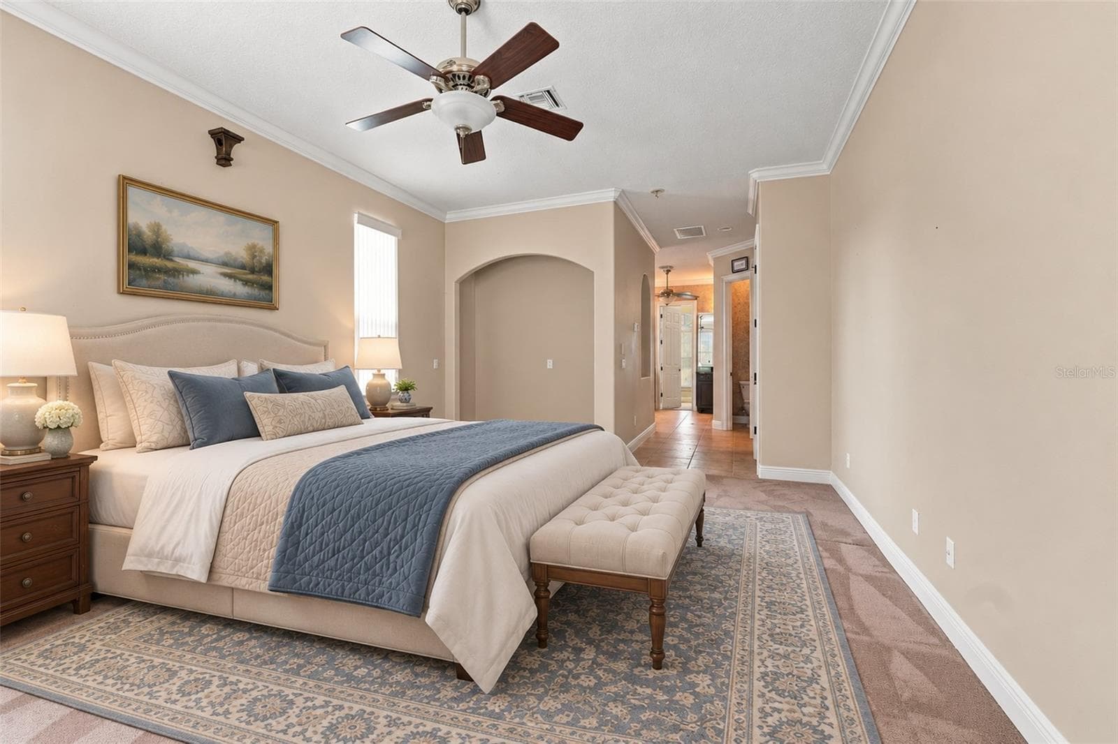 Primary Bedroom to Bath area - 17535 COBBLESTONE LN, CLERMONT