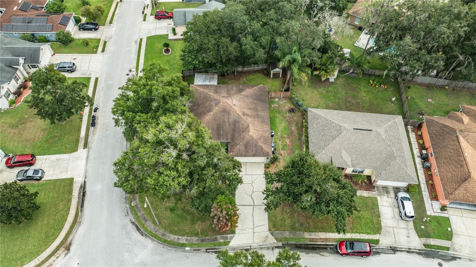 Aerial Corner Lot View - 2746 SUNDANCE CIR, MULBERRY