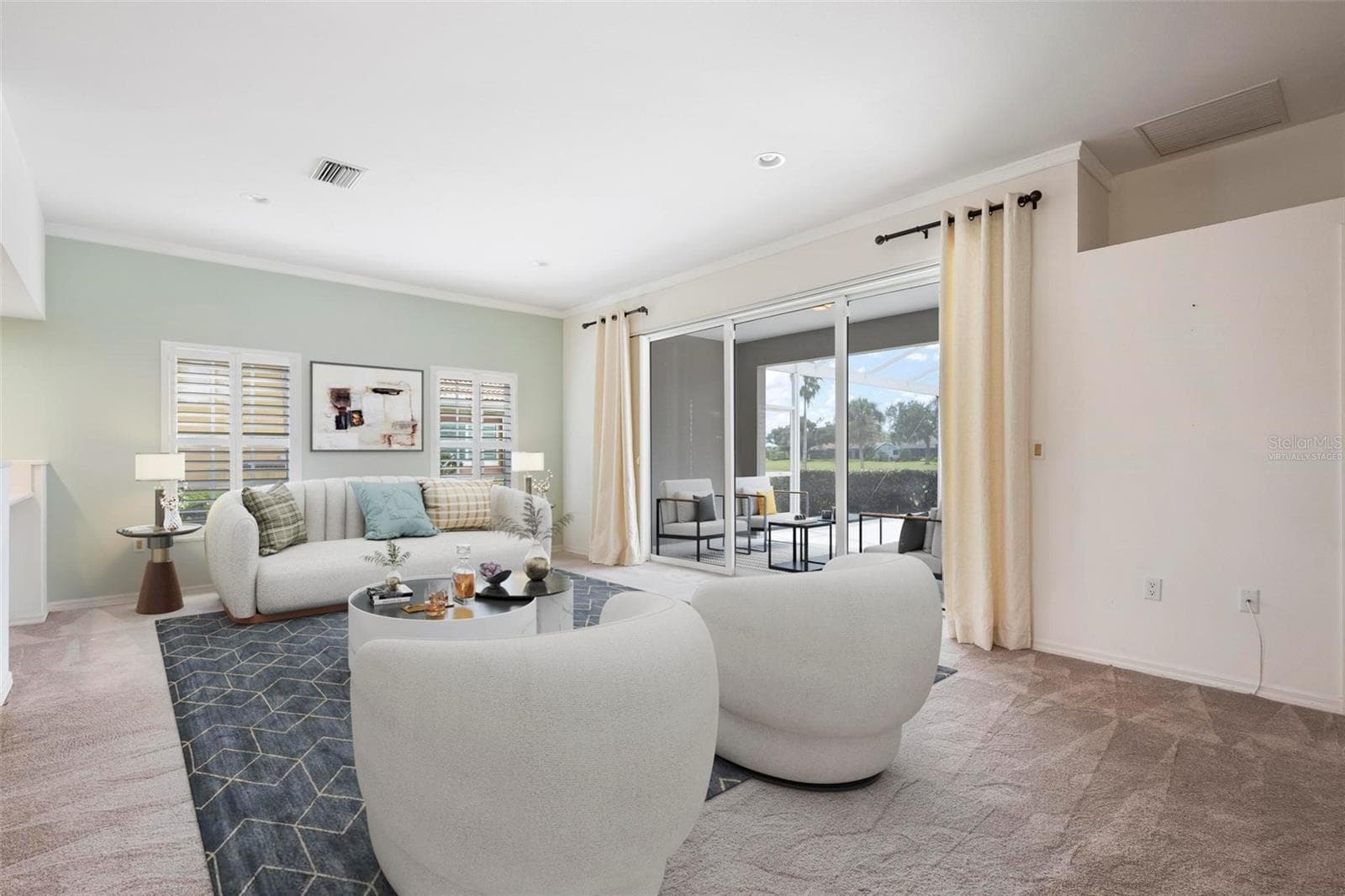 Virtually Staged - Living Room - 613 KHYBER LN, VENICE