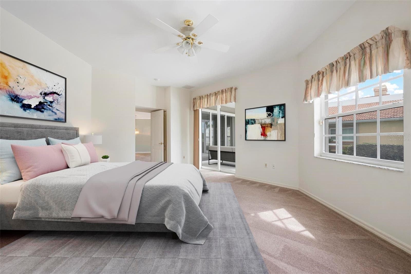 Virtually Staged - Primary Bedroom - 613 KHYBER LN, VENICE