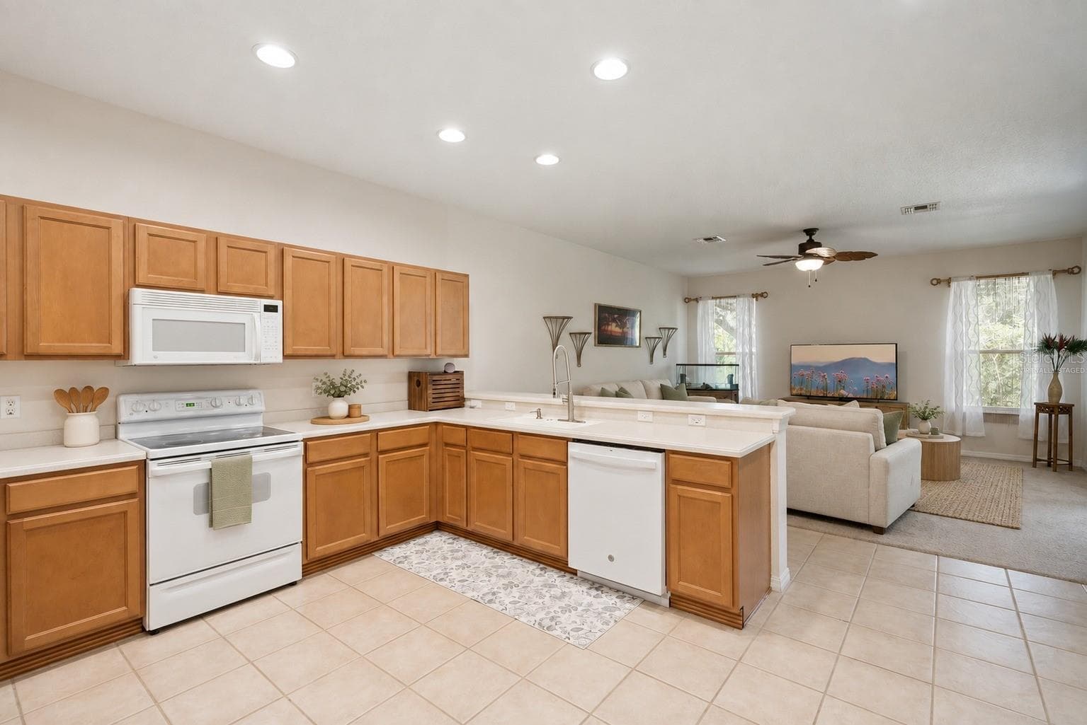kitchen- virtually staged - 2589 CORBYTON CT, ORLANDO