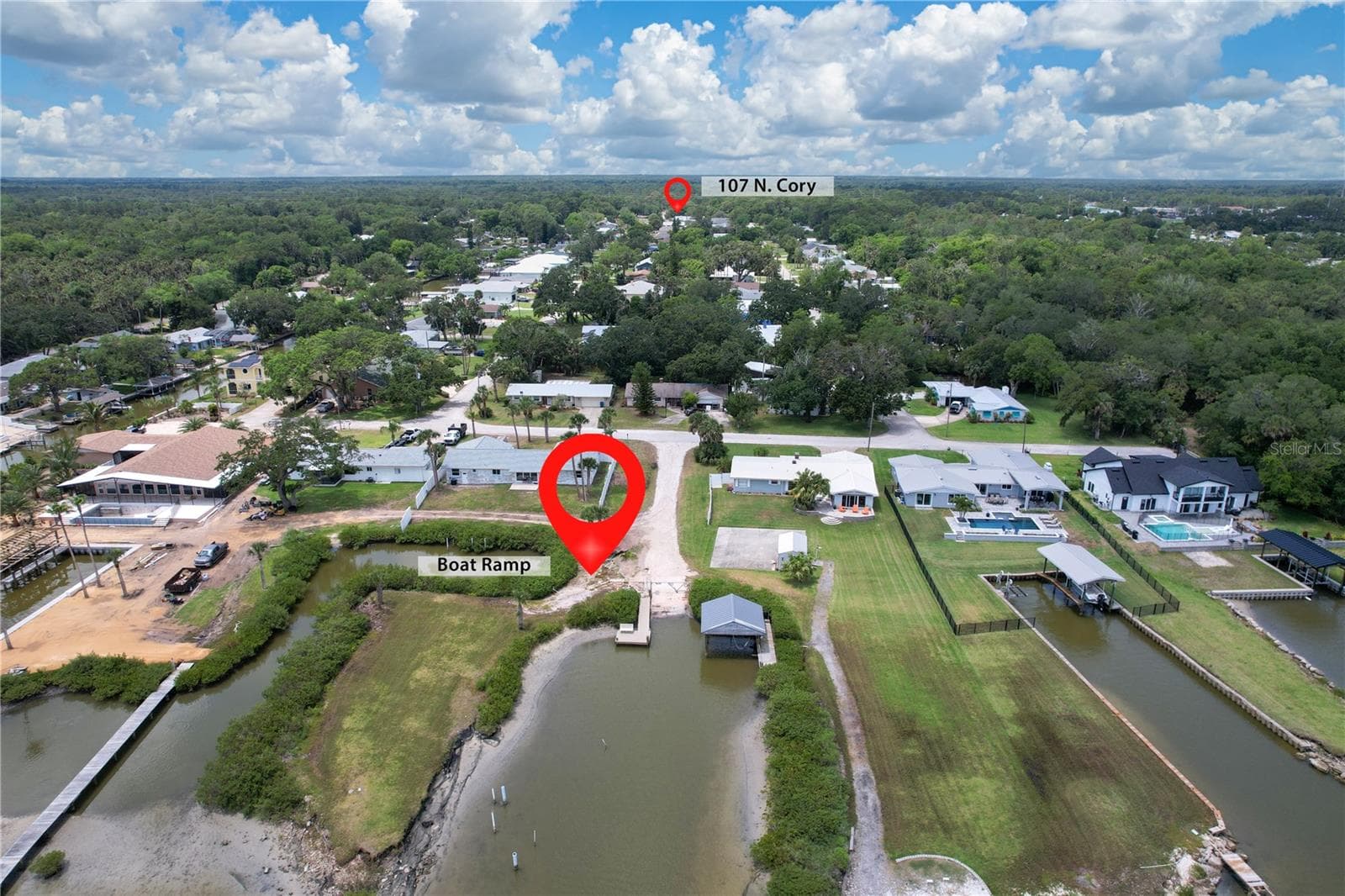 Cory Estate Boat Ramp - 107 N CORY DR, EDGEWATER