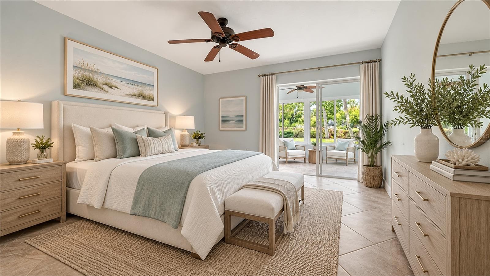 Guest bedroom virtually staged. - 225 HOURGLASS WAY #106, SARASOTA