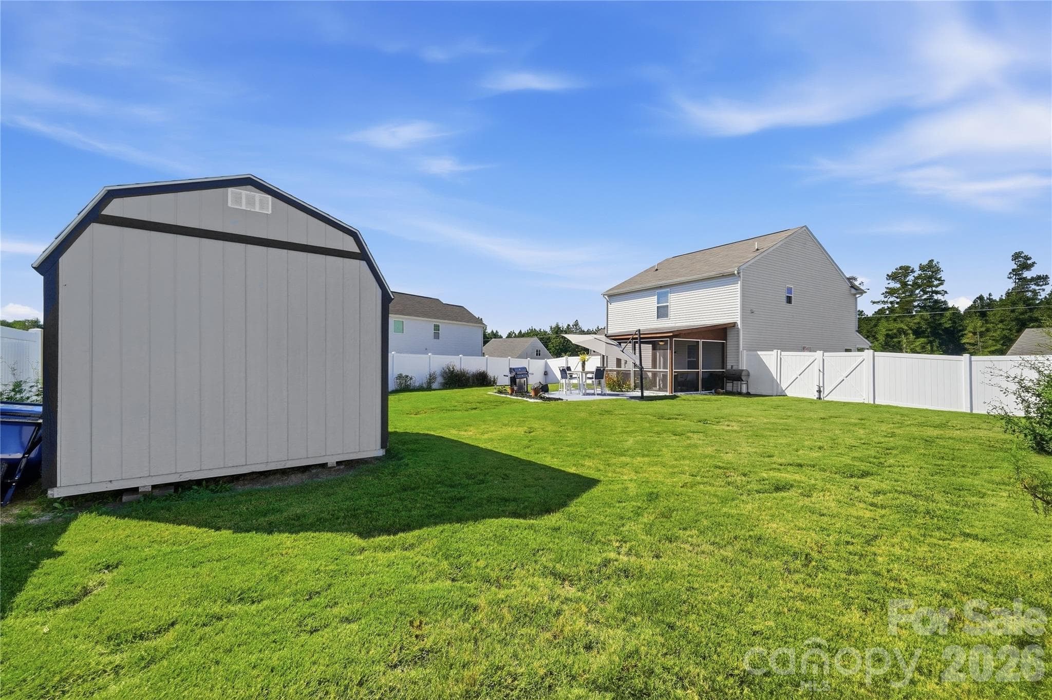 View of Backyard - 206 Amberly Circle, Pageland