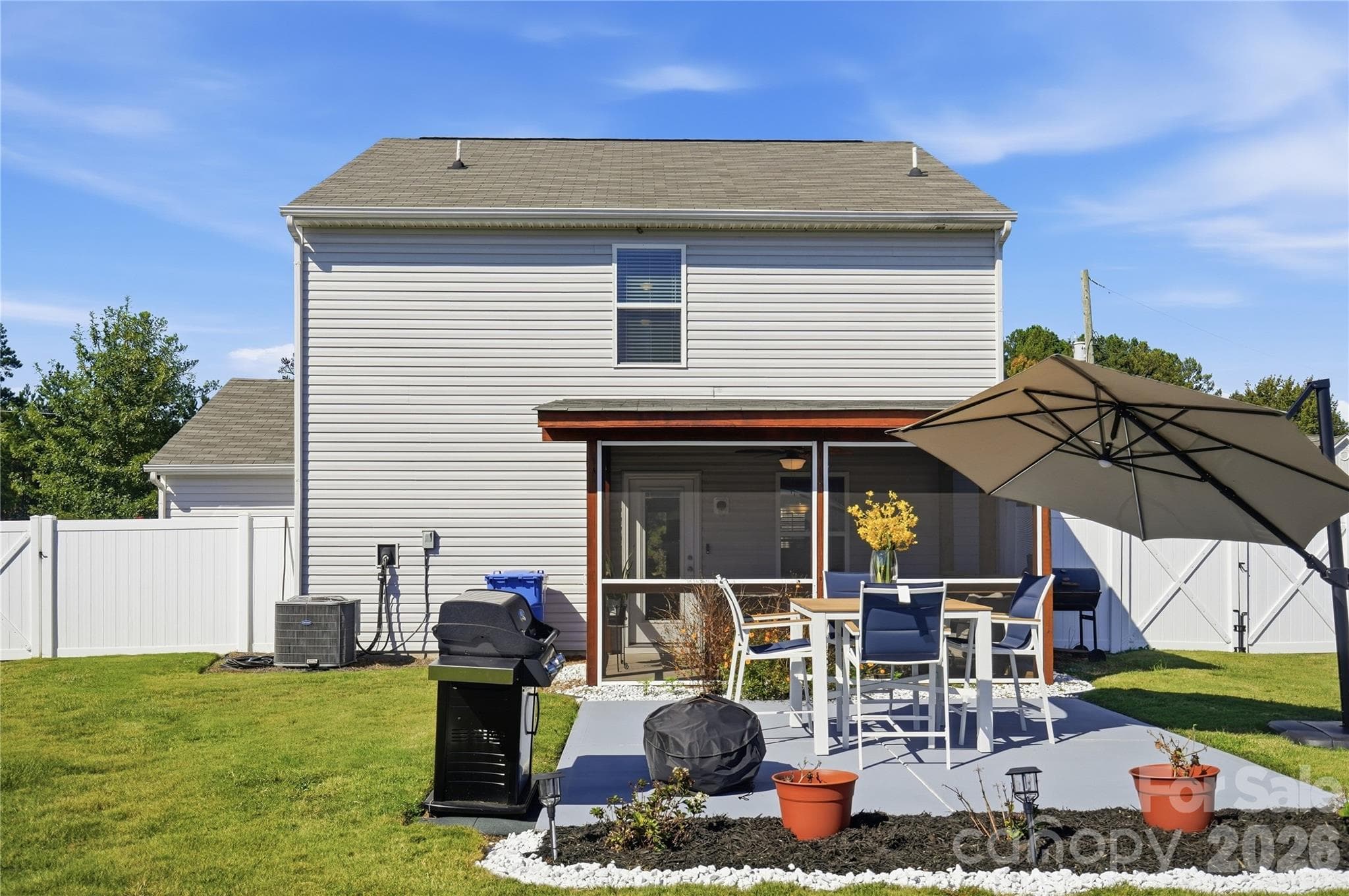 View of Backyard - 206 Amberly Circle, Pageland