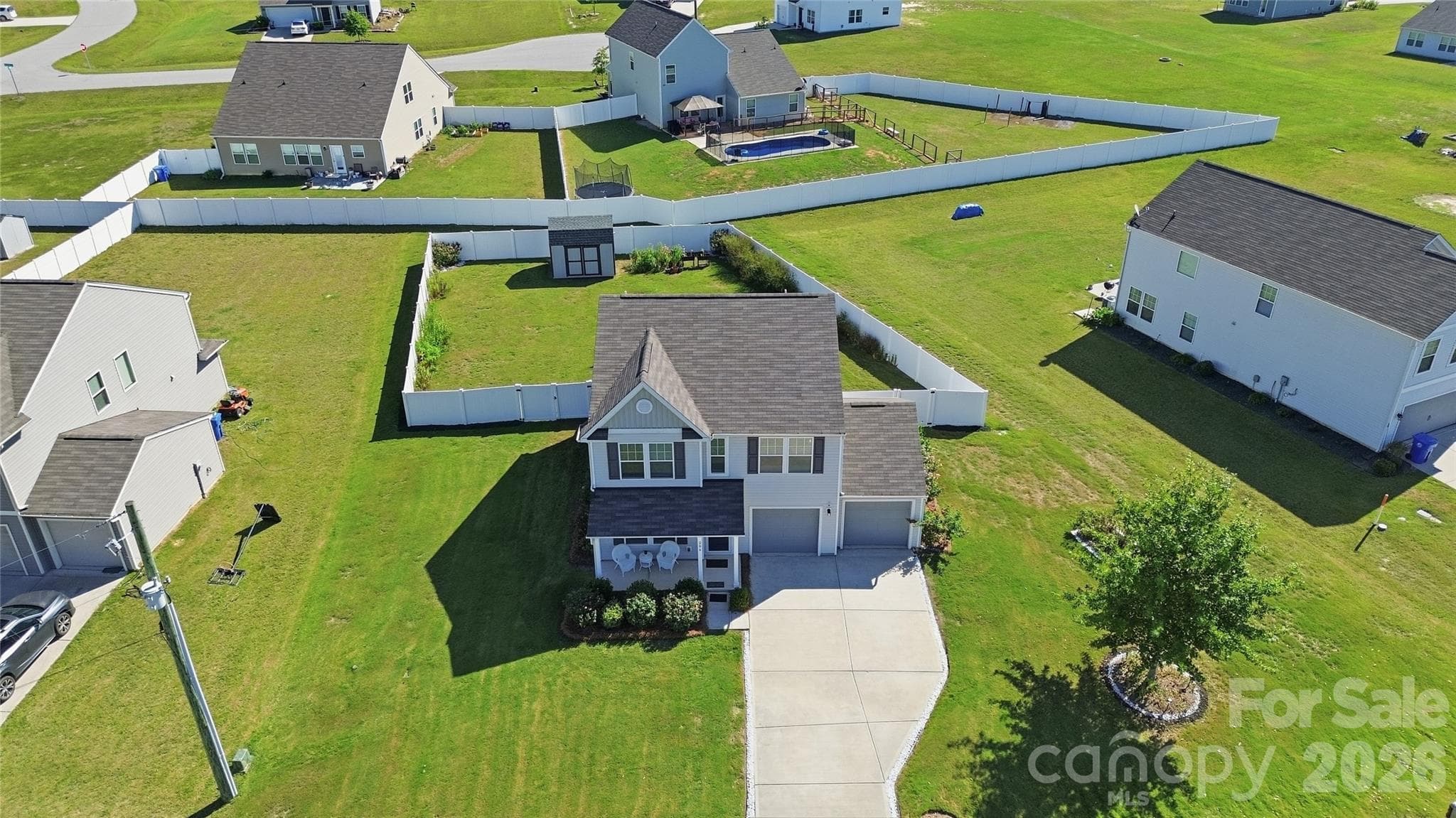 Aerial View of 206 Amberly Circle - 206 Amberly Circle, Pageland