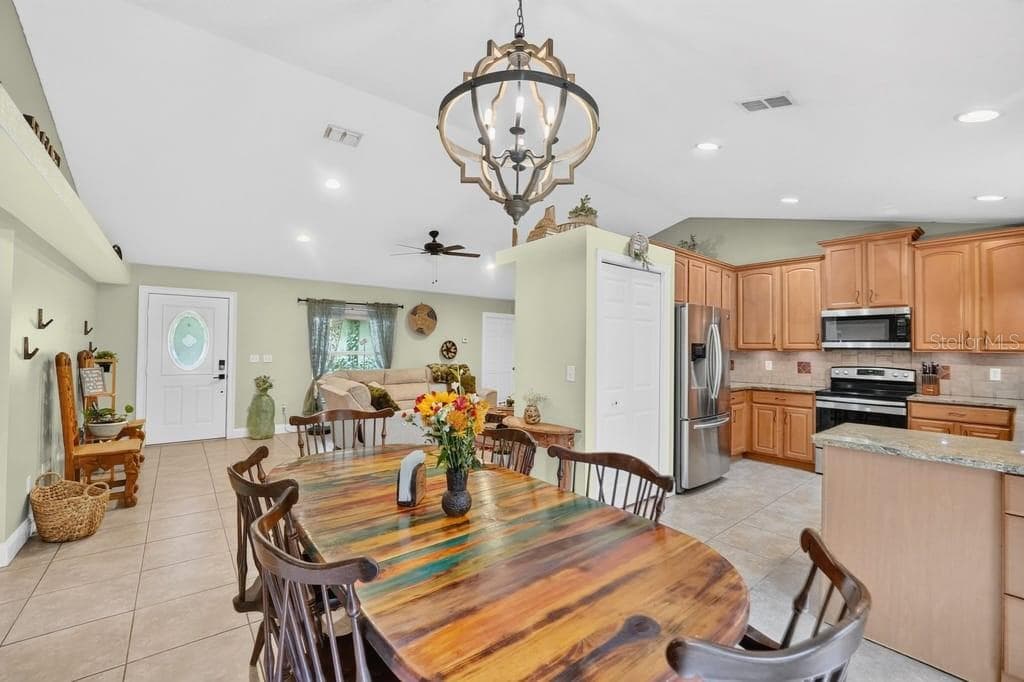 Open-Concept Dining - 1580 DELAND AVE, ORANGE CITY